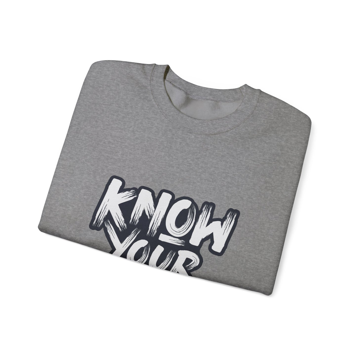Know Your Worth Unisex Heavy Blend™ Crewneck Sweatshirt