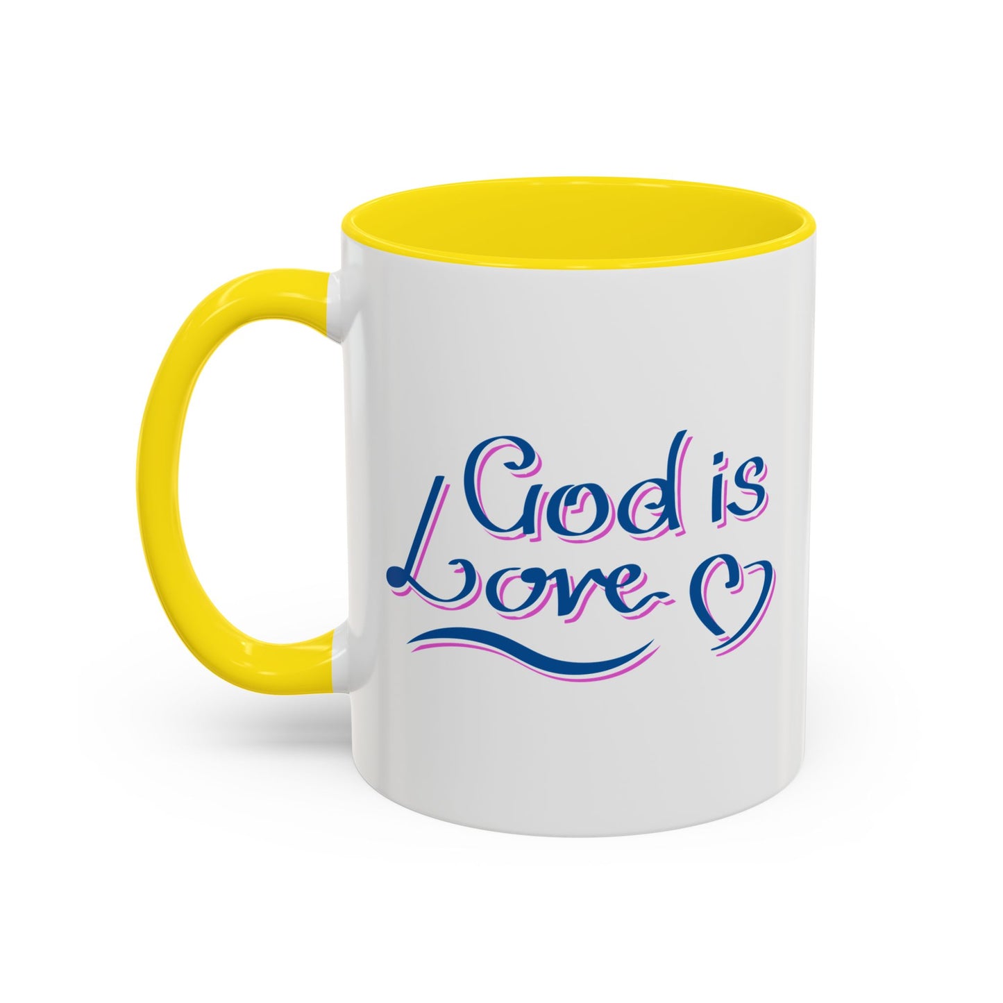 God Is Love Accent Coffee Mug (11, 15oz)