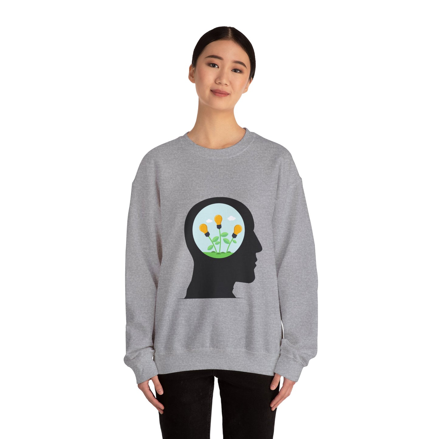 Mindset And Positive Thoughts Unisex Heavy Blend™ Crewneck Sweatshirt