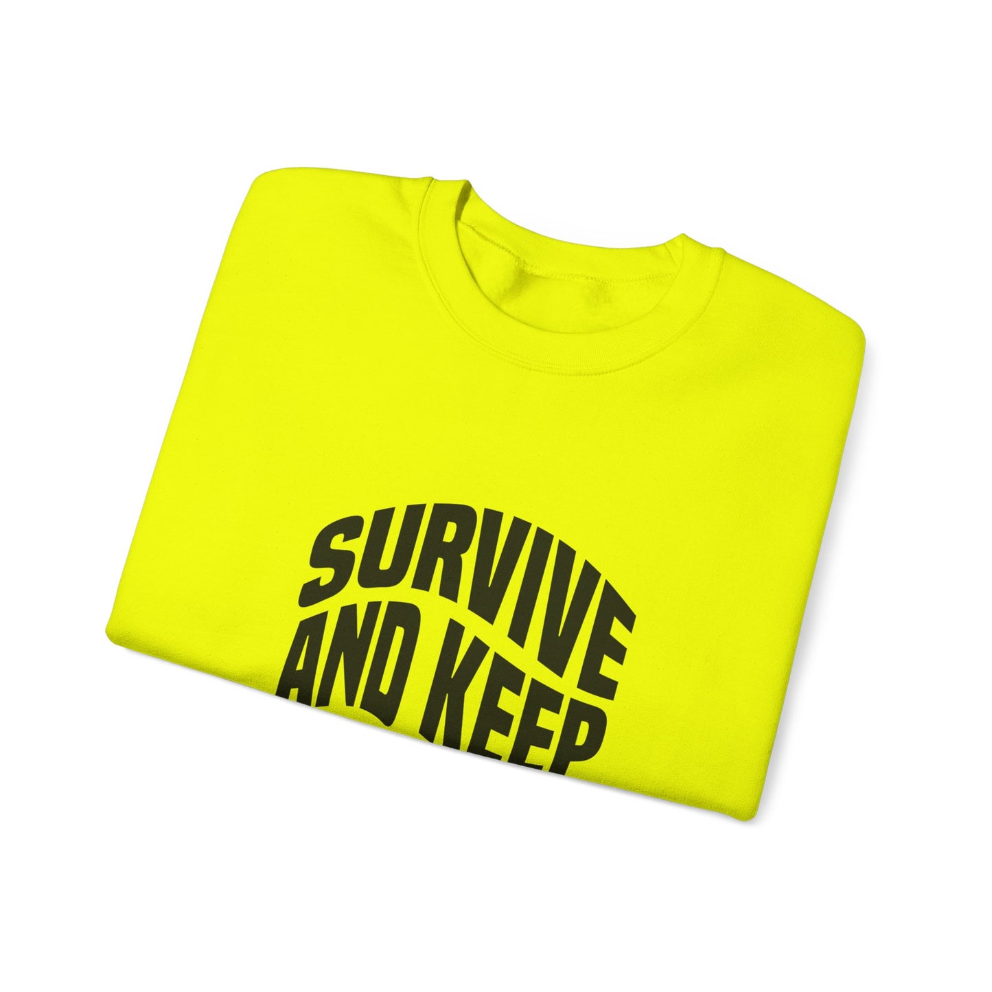 Survive And Keep Strong Unisex Heavy Blend™ Crewneck Sweatshirt