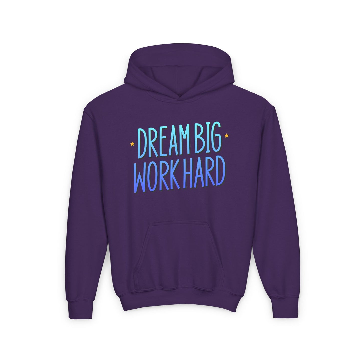 Dream Big Work Hard Youth Heavy Blend Hooded Sweatshirt