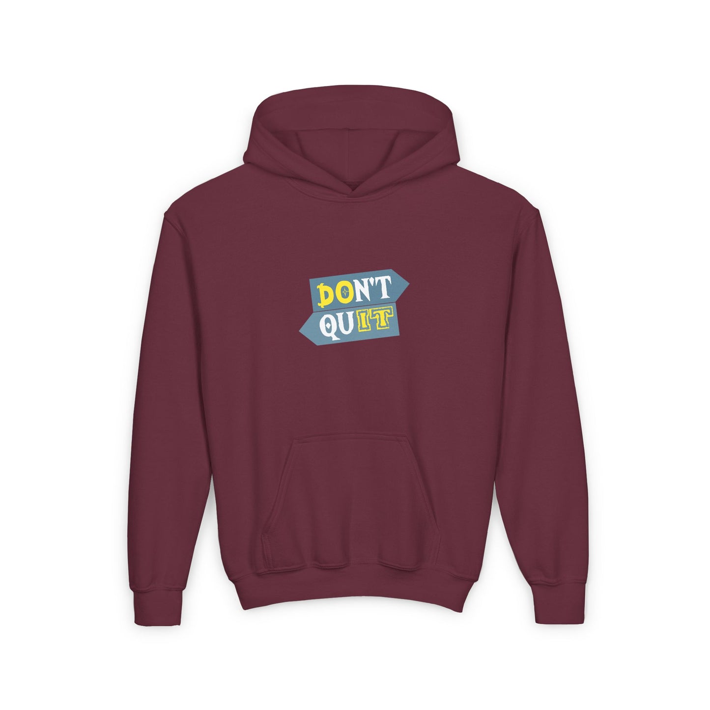 Don't Quit Youth Heavy Blend Hooded Sweatshirt