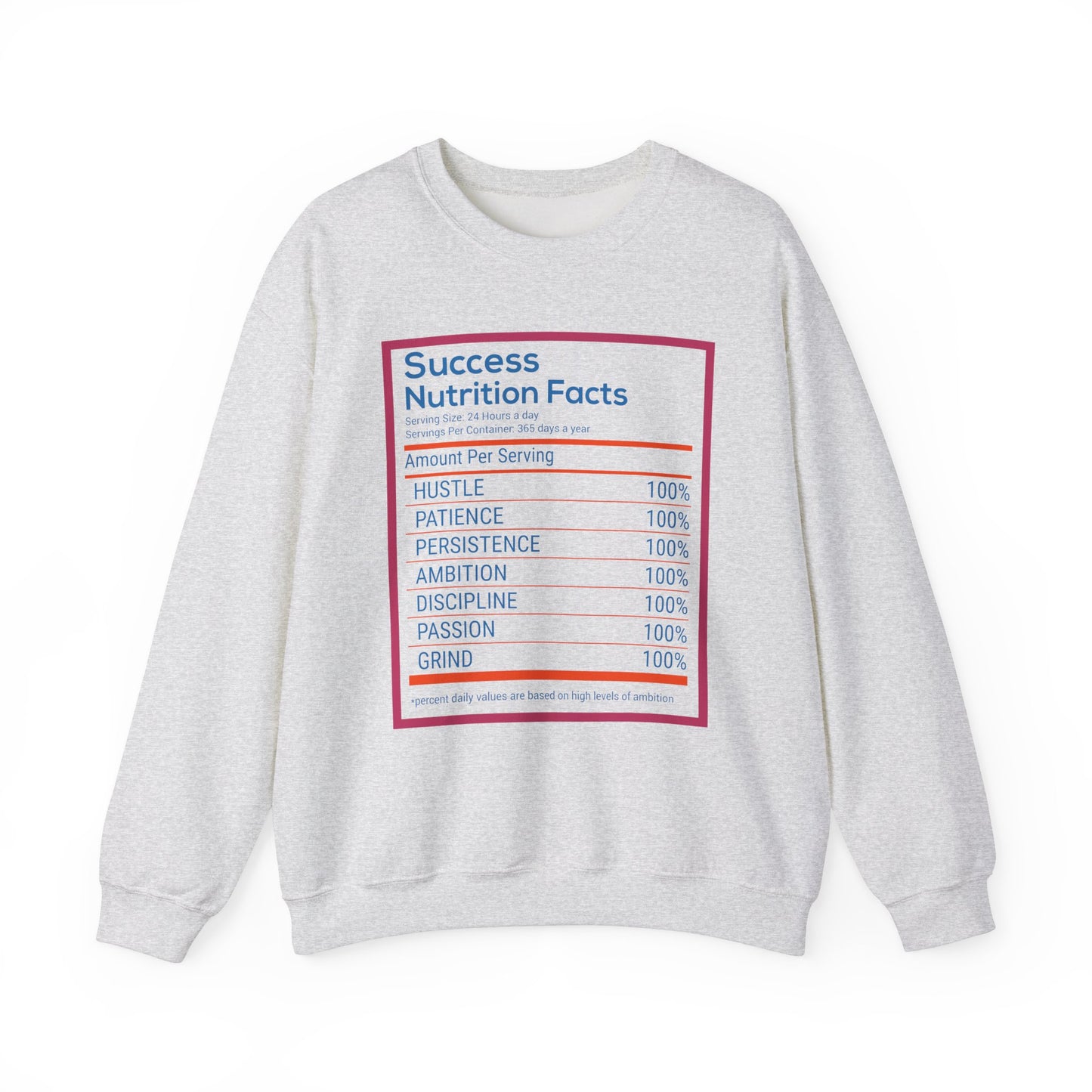 Success Nutrition Facts Unisex Heavy Blend™ Crewneck Sweatshirt