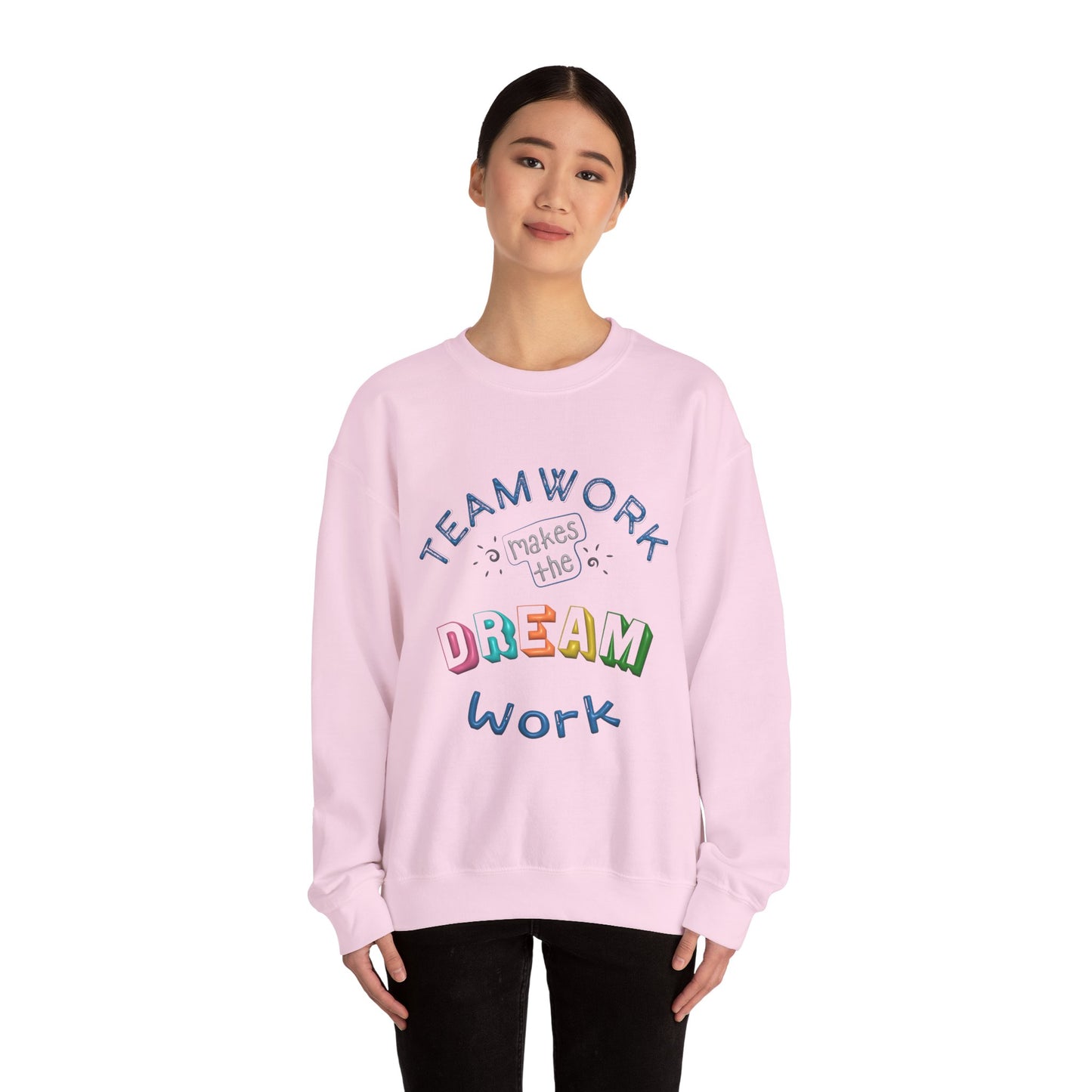 Team Work Makes The Dream Work Unisex Heavy Blend™ Crewneck Sweatshirt