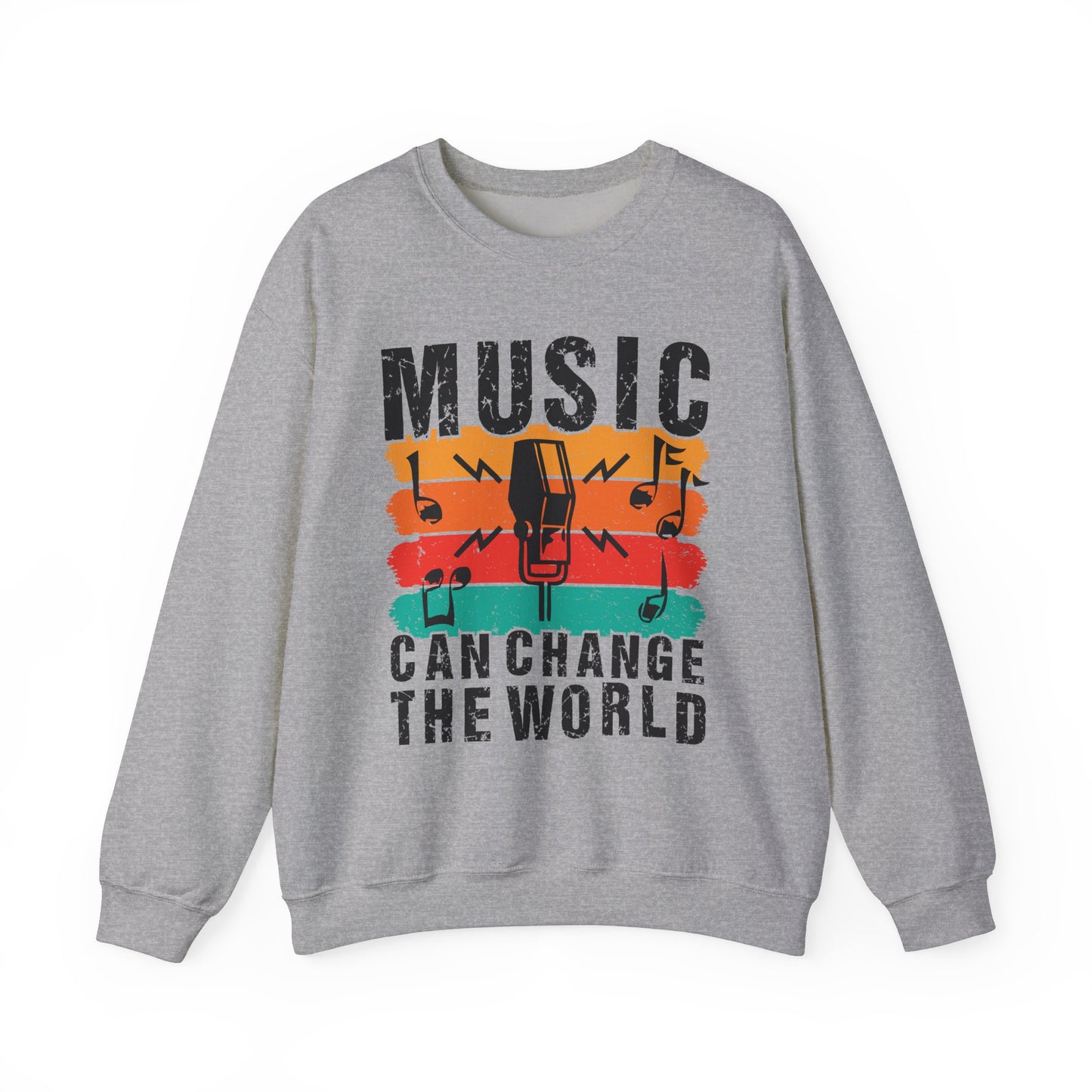Music Can Change The World Unisex Heavy Blend™ Crewneck Sweatshirt