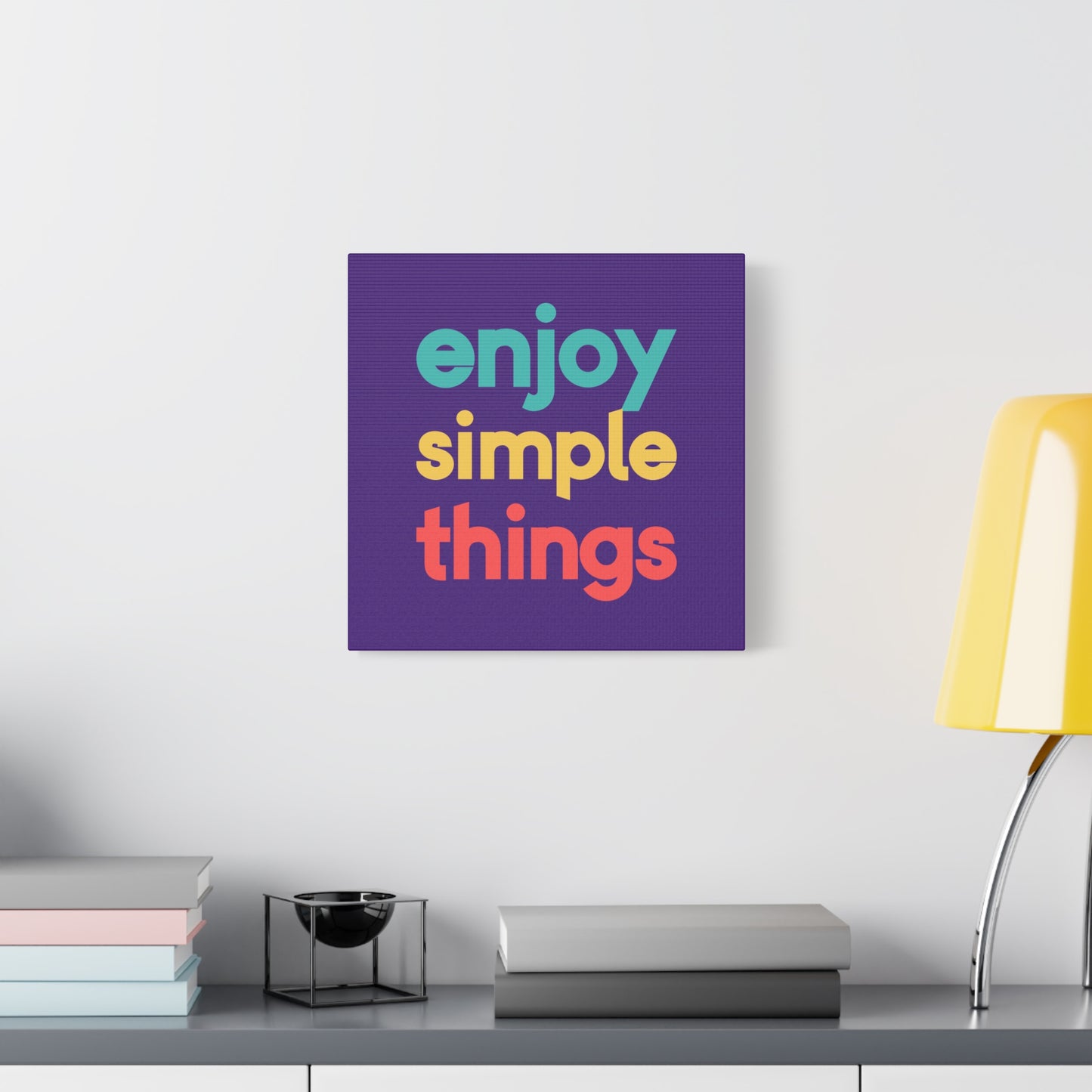Enjoy Simple Things Matte Canvas, Stretched, 1.25"