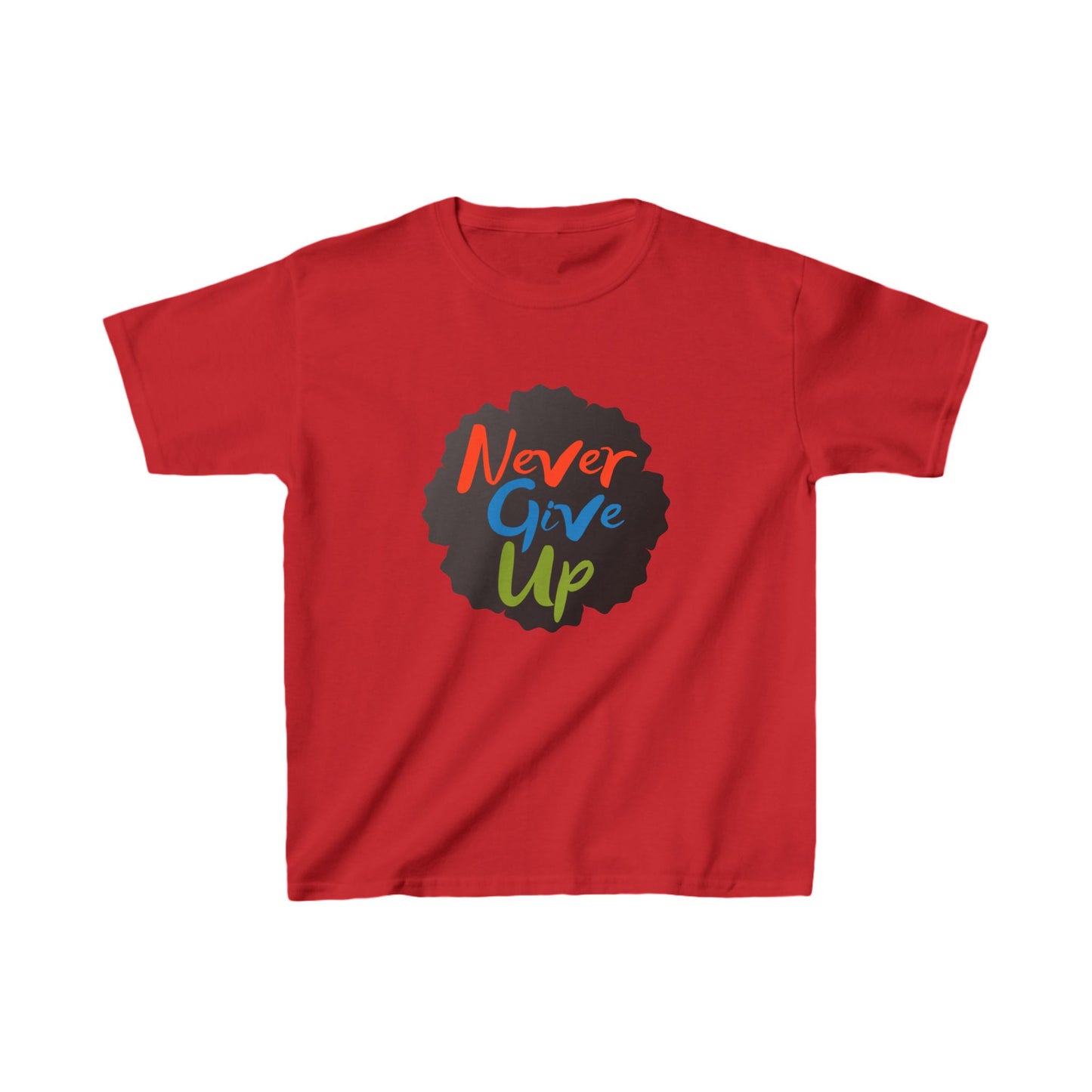 Never Give Up Kids Heavy Cotton™ Tee