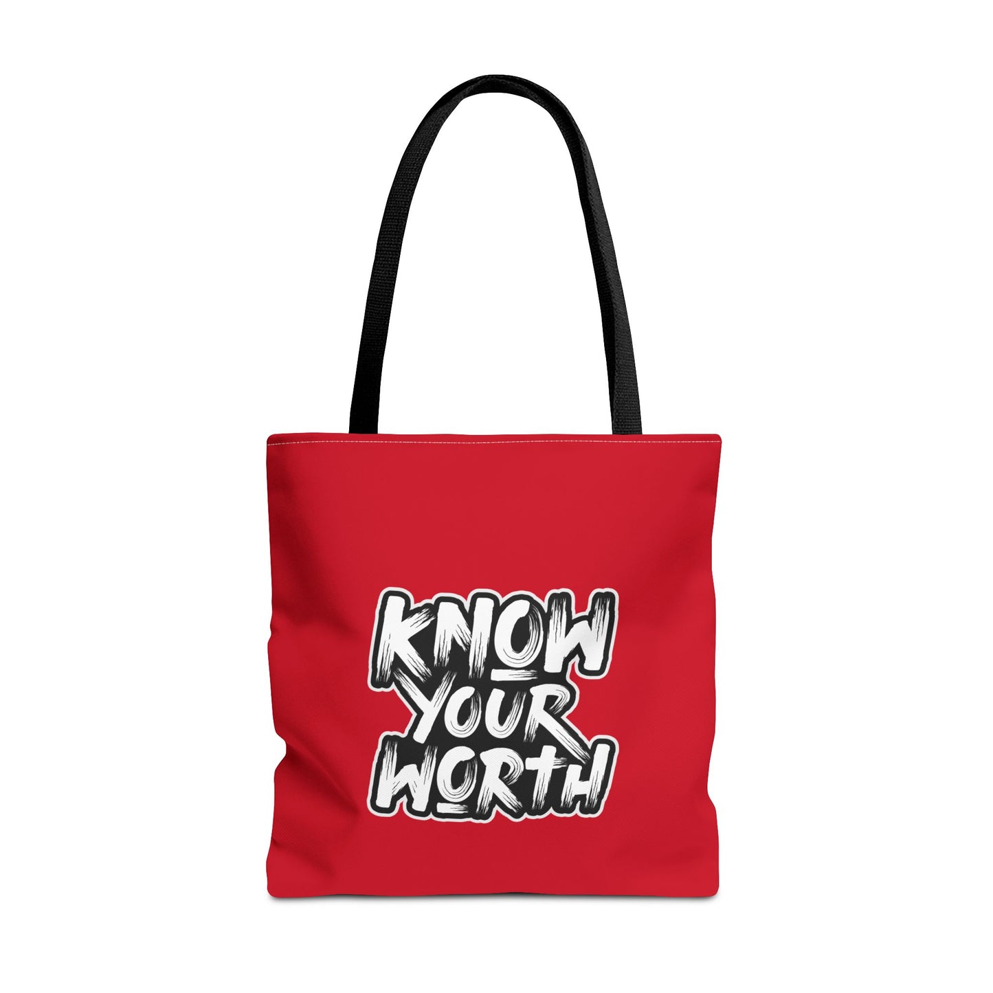 Know Your Worth Tote Bag (AOP)