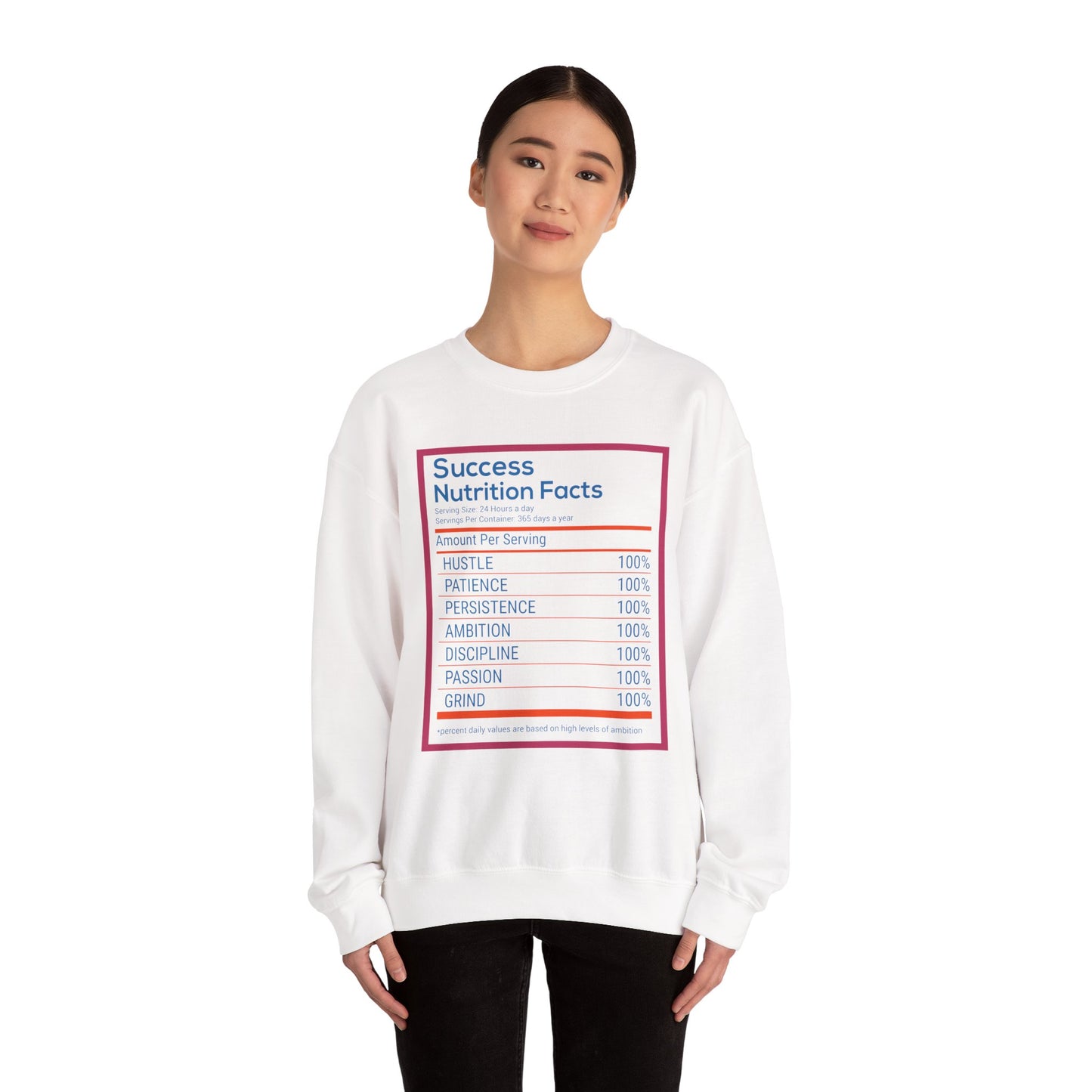 Success Nutrition Facts Unisex Heavy Blend™ Crewneck Sweatshirt
