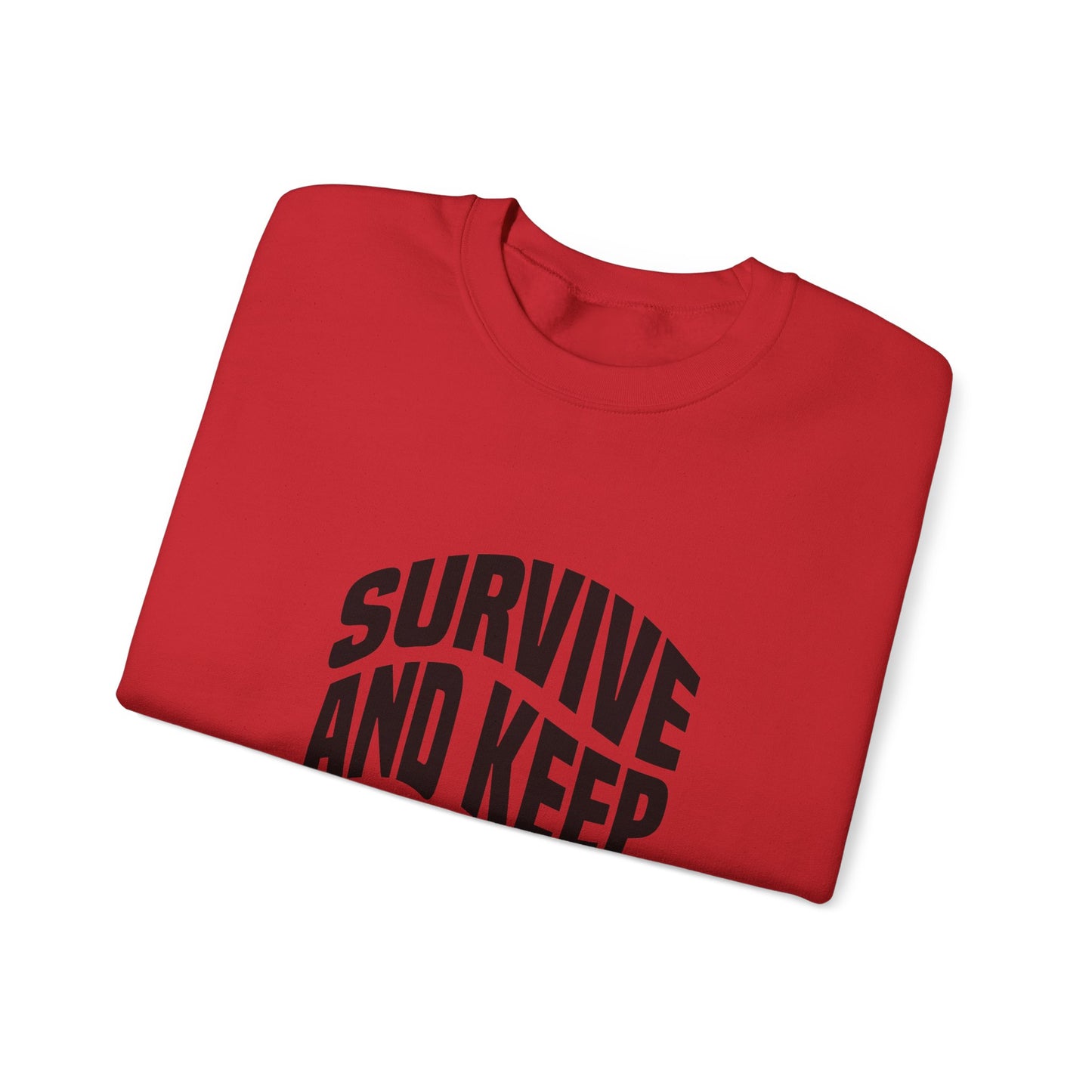 Survive And Keep Strong Unisex Heavy Blend™ Crewneck Sweatshirt