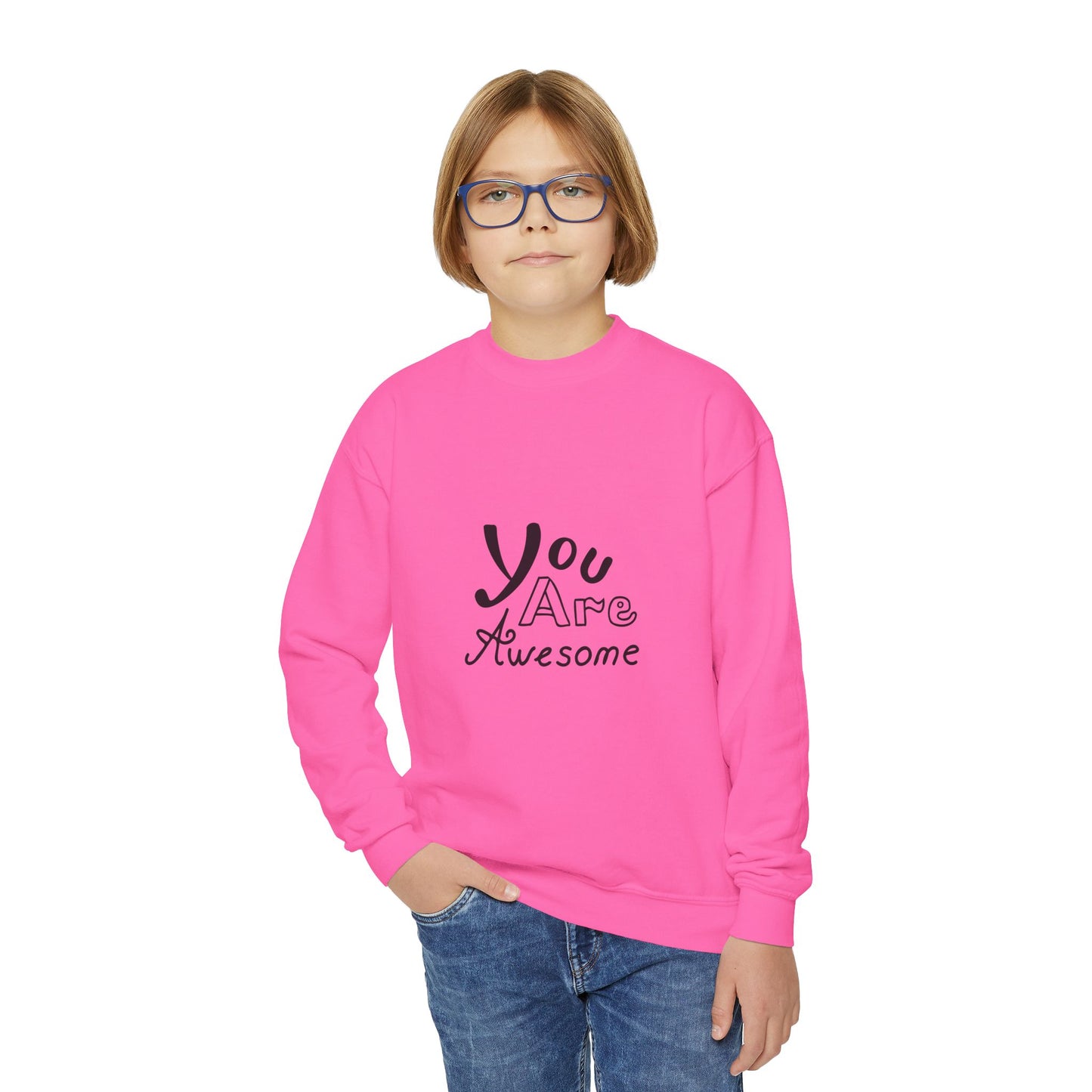 You Are Awesome Youth Crewneck Sweatshirt