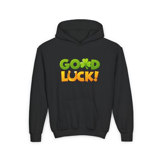 Good Luck Youth Heavy Blend Hooded Sweatshirt