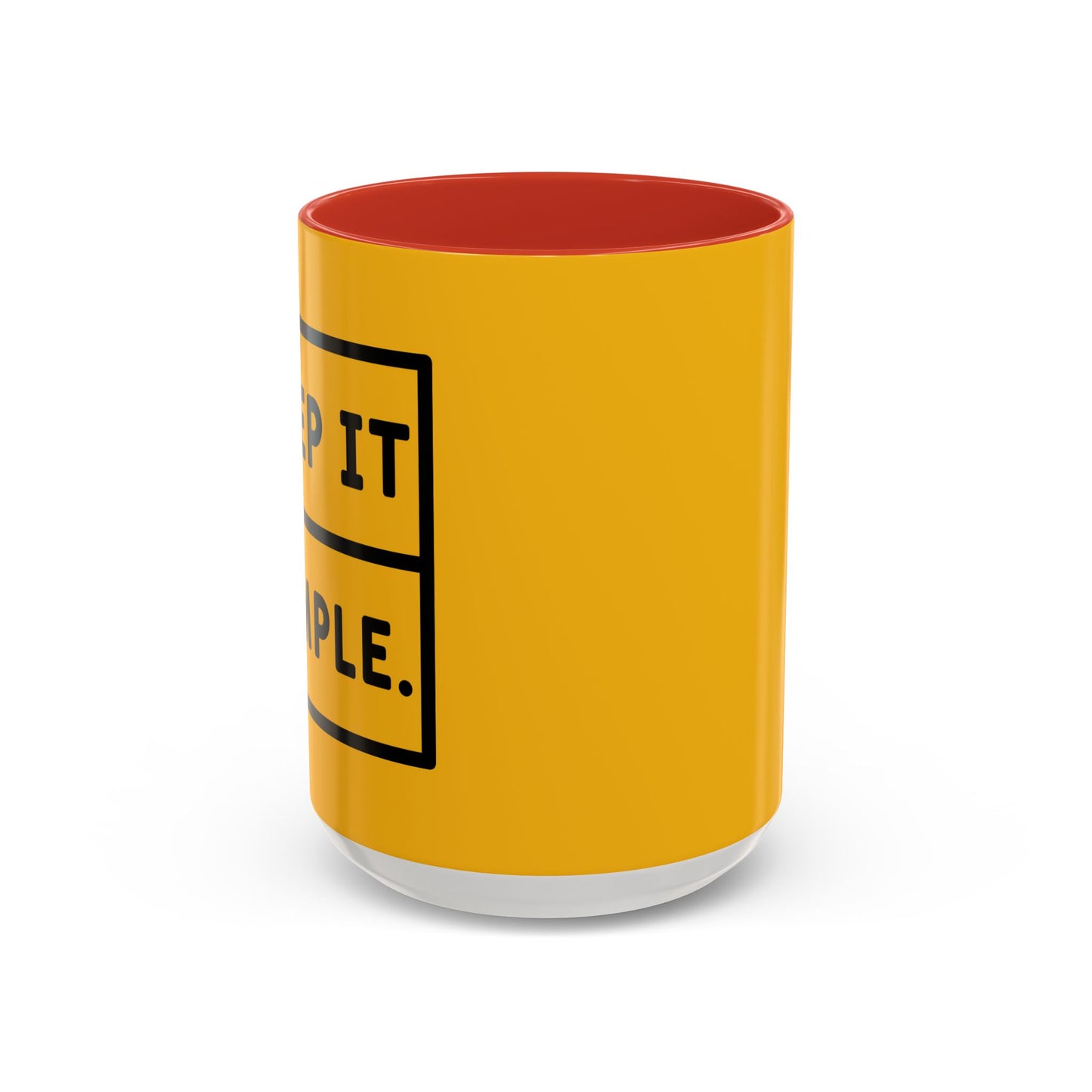 Keep It Simple Accent Coffee Mug (11, 15oz)