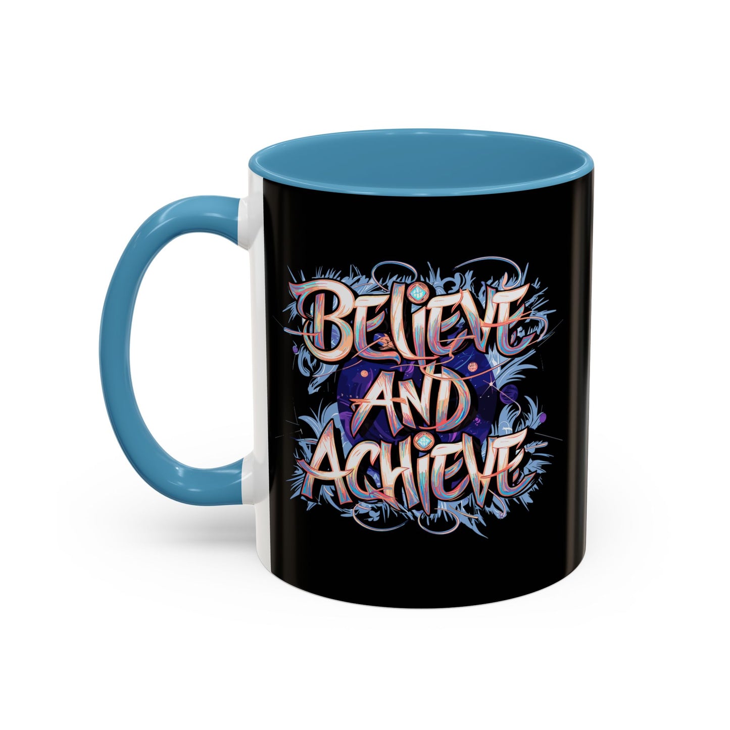 Believe And Achieve Accent Coffee Mug (11, 15oz)