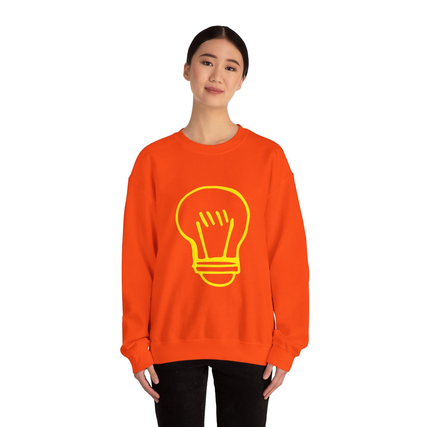 Drawing Light Bulb Unisex Heavy Blend™ Crewneck Sweatshirt