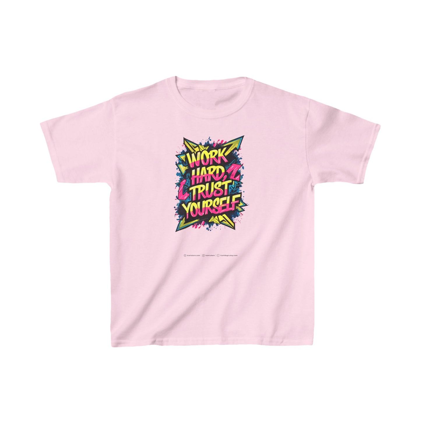 Work Hard Trust Yourself Kids Heavy Cotton™ Tee