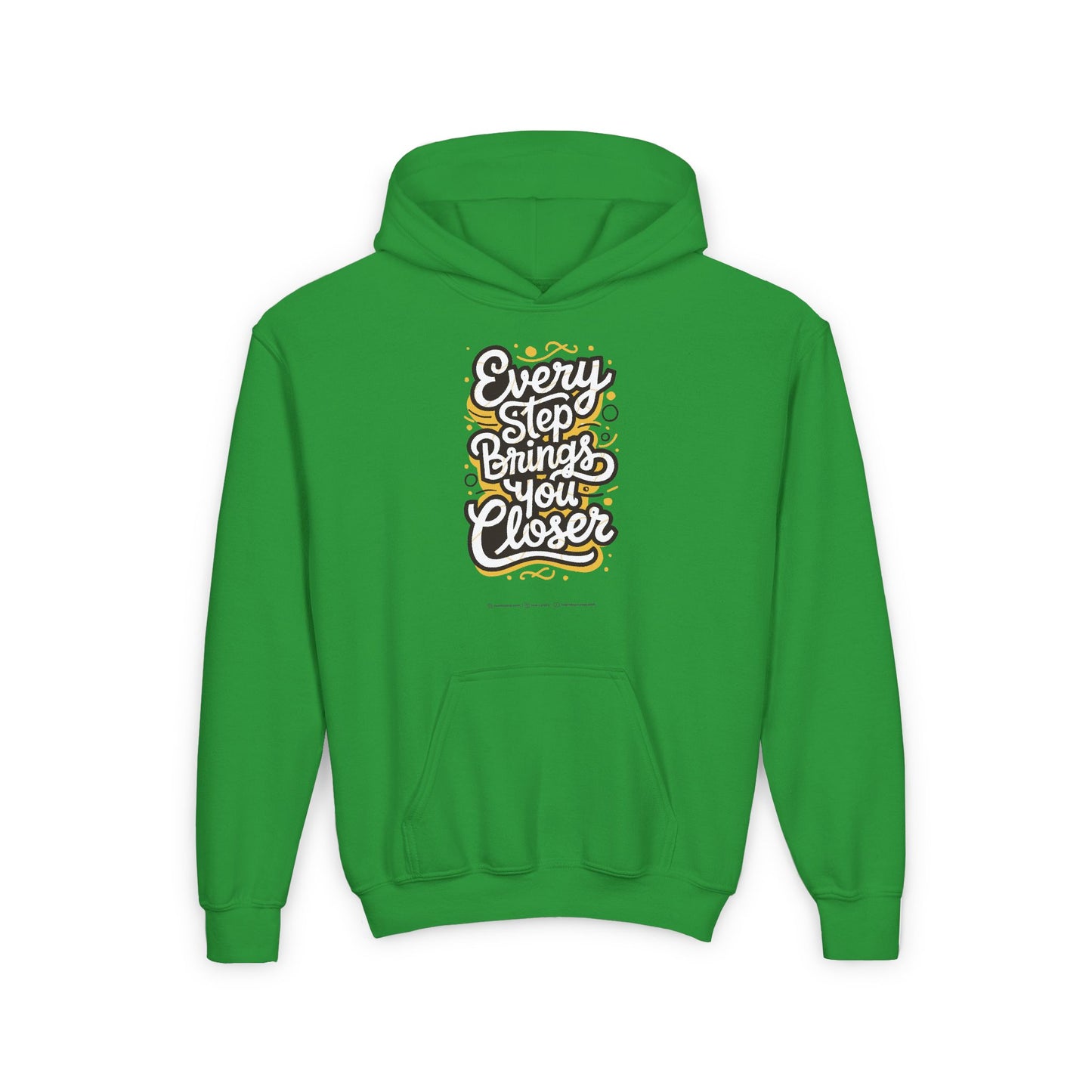 Every Step Brings You Closer Youth Heavy Blend Hooded Sweatshirt