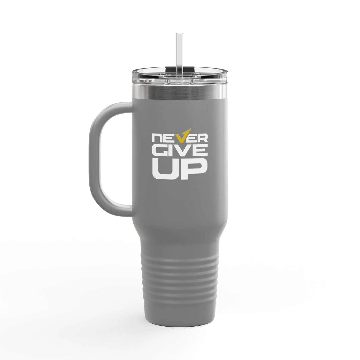 Never Give Up Insulated Travel Mug, 40oz
