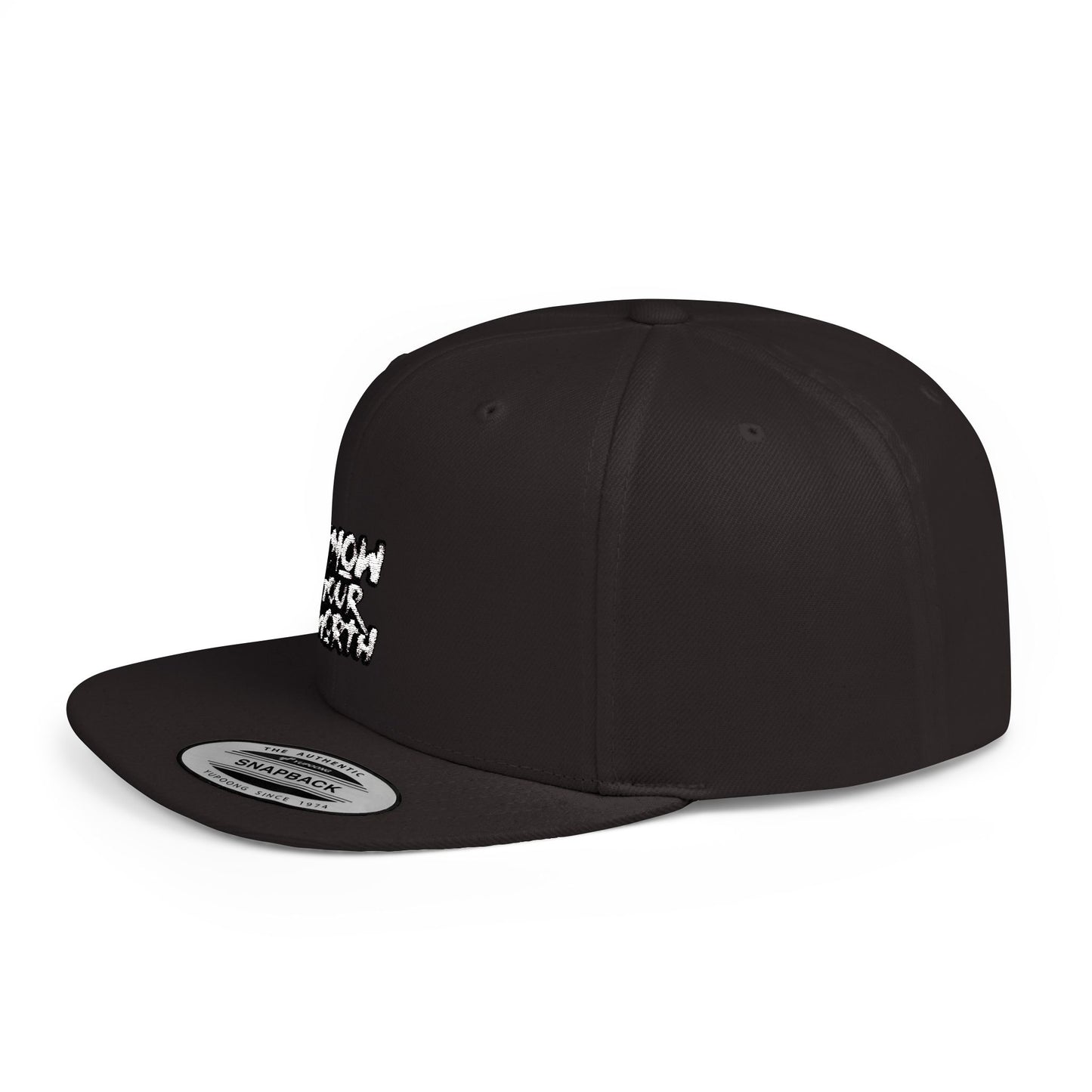 Know Your Worth Flat Bill Snapback