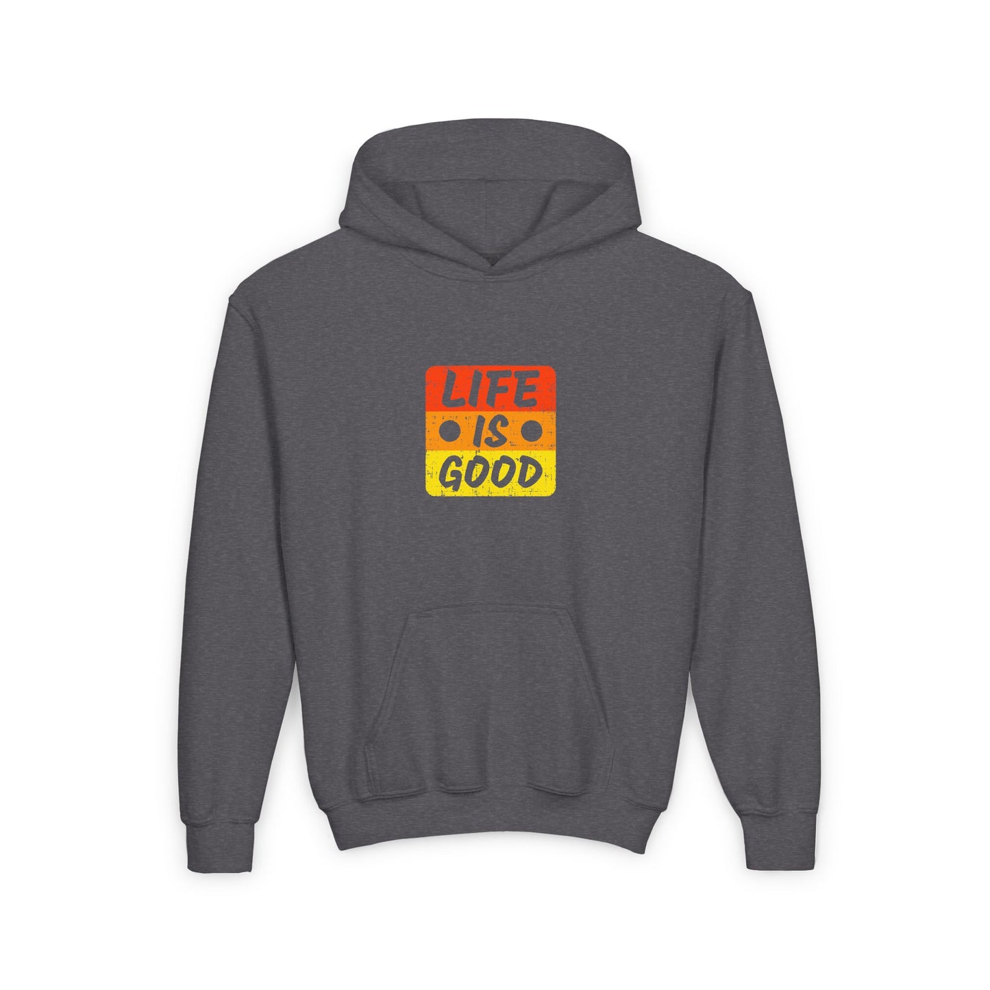 Life Is Good Youth Heavy Blend Hooded Sweatshirt