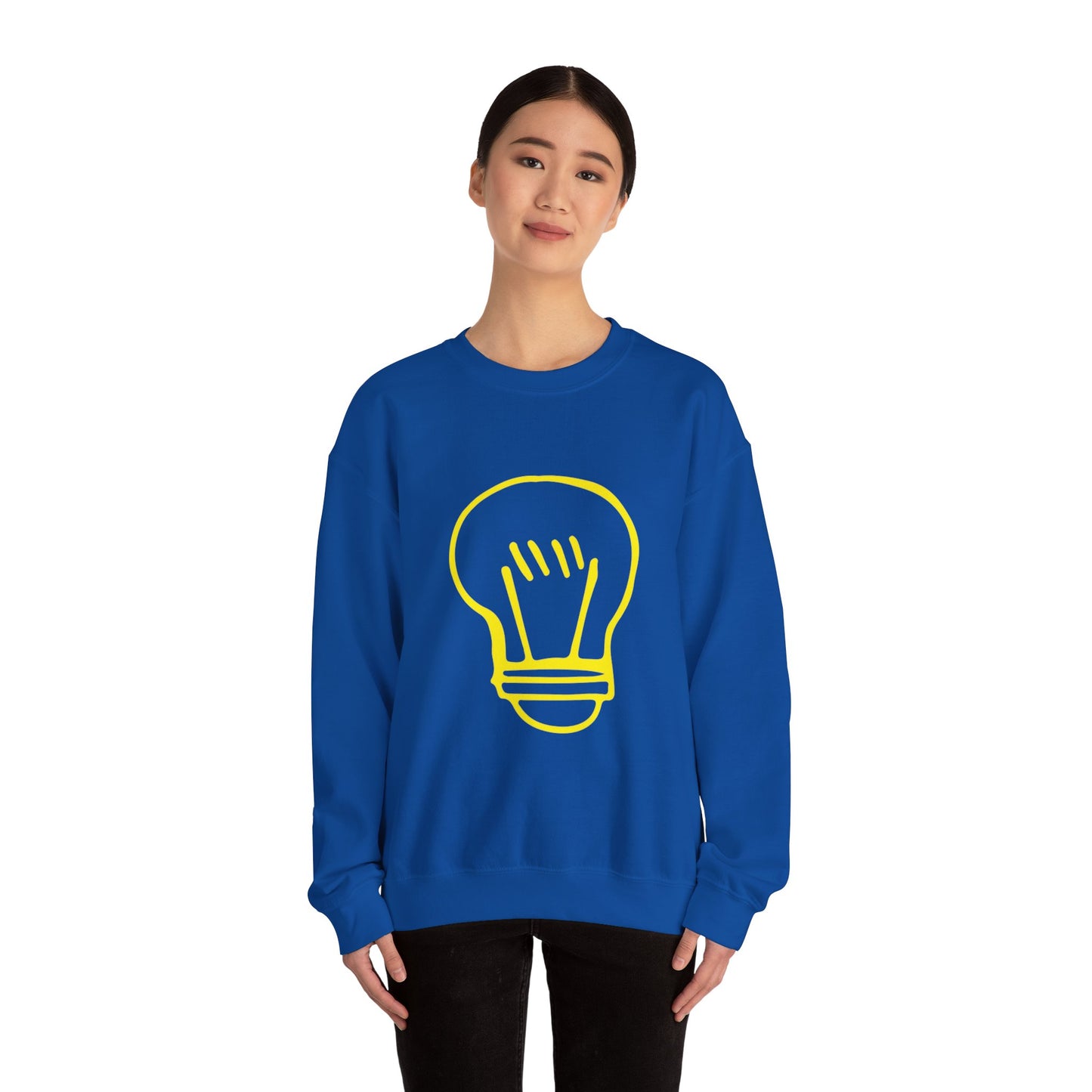 Drawing Light Bulb Unisex Heavy Blend™ Crewneck Sweatshirt