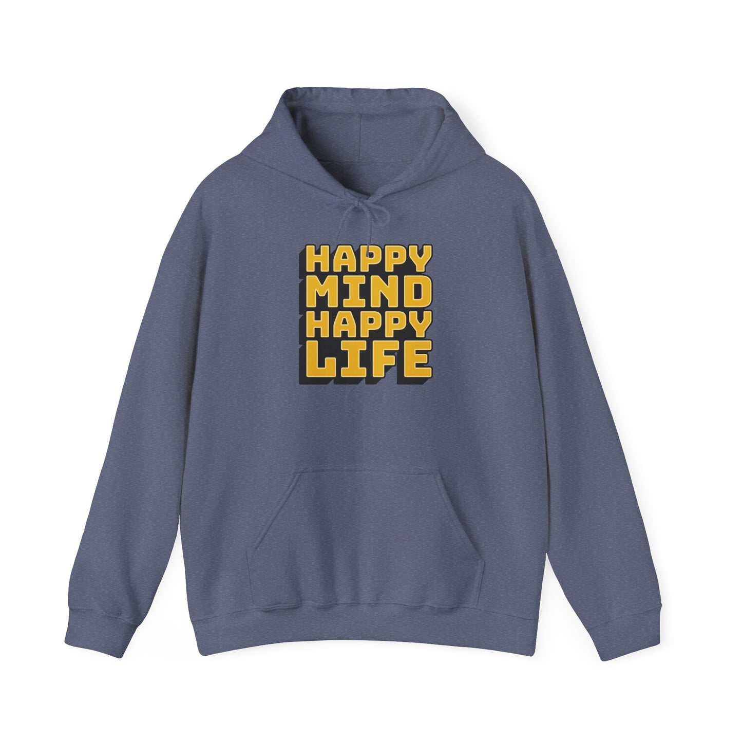 Happy Mind Happy Life Unisex Heavy Blend™ Hooded Sweatshirt