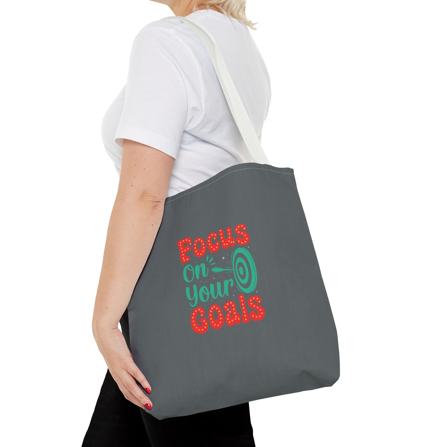 Focus On Your Goals Tote Bag (AOP)