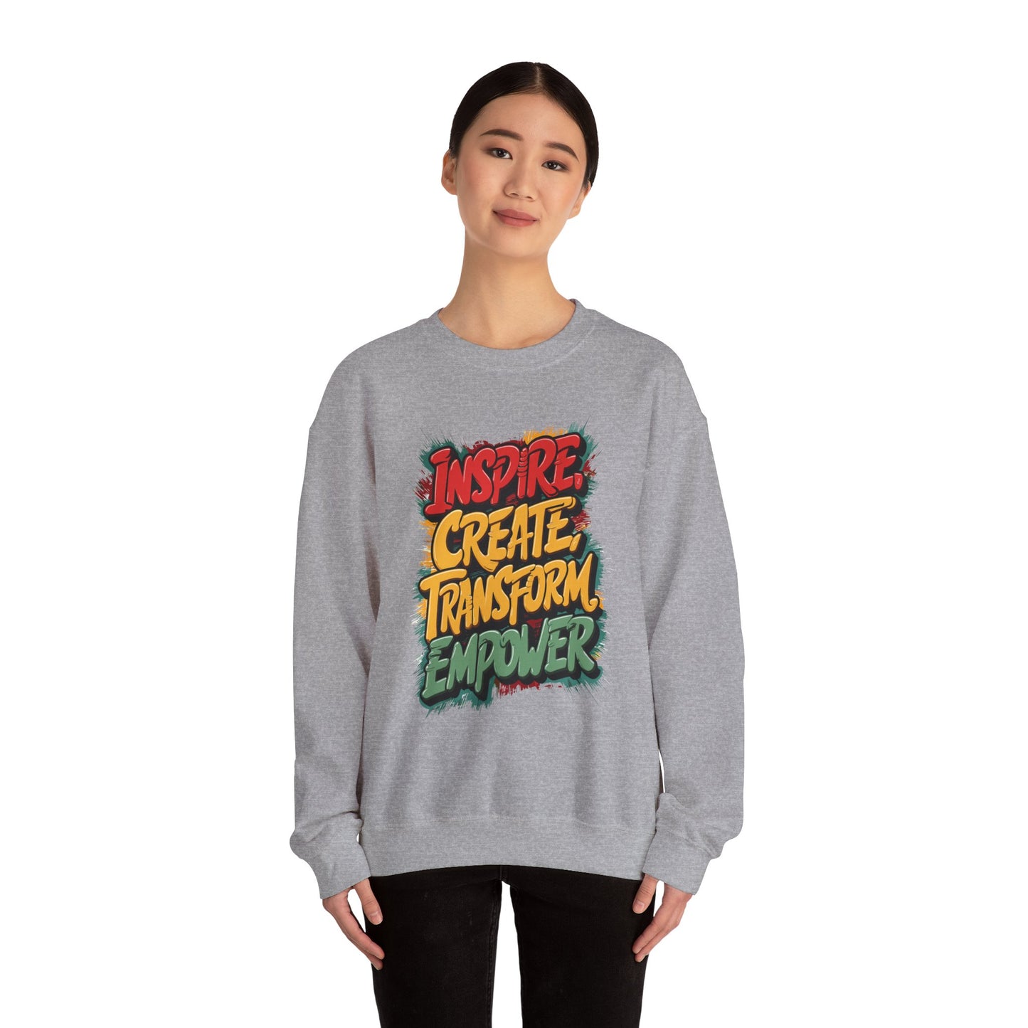 Inspire Create Transform Empower Unisex Heavy Blend™ Crewneck Sweatshirt