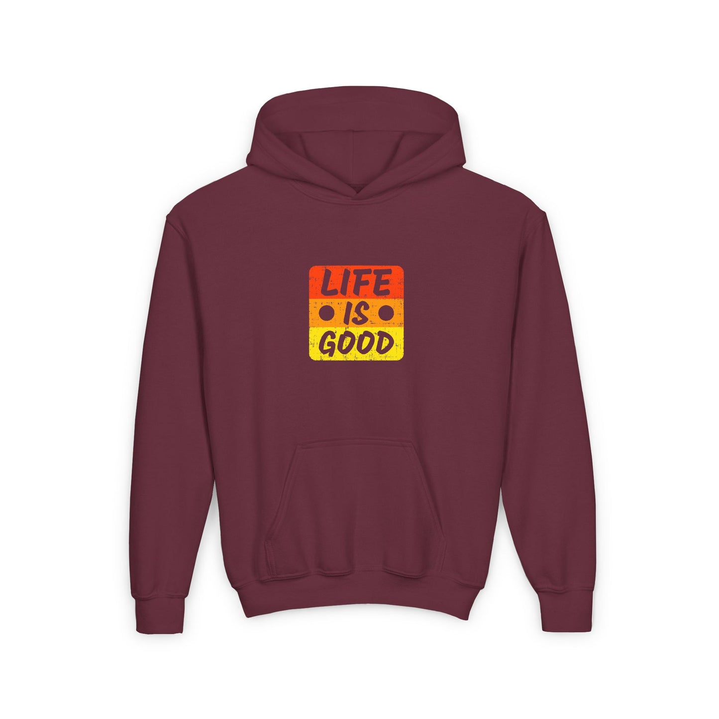 Life Is Good Youth Heavy Blend Hooded Sweatshirt