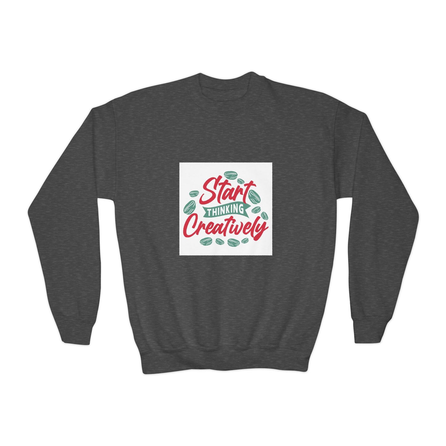 Start Thinking Creatively Youth Crewneck Sweatshirt