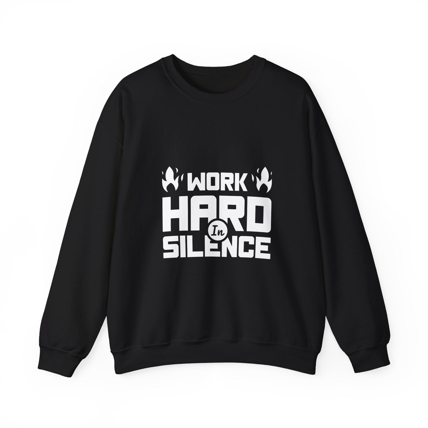 Work Hard In Silence Unisex Heavy Blend™ Crewneck Sweatshirt