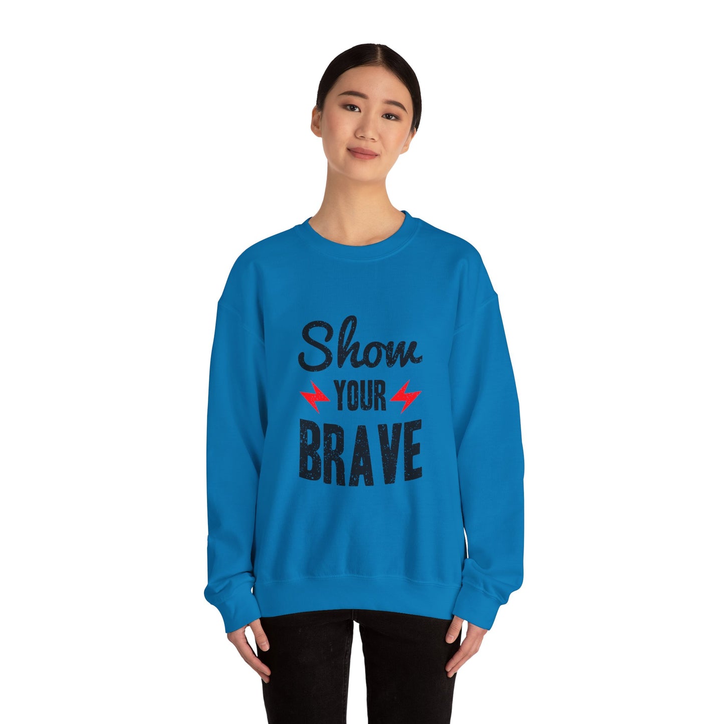 Show Your Brave Unisex Heavy Blend™ Crewneck Sweatshirt