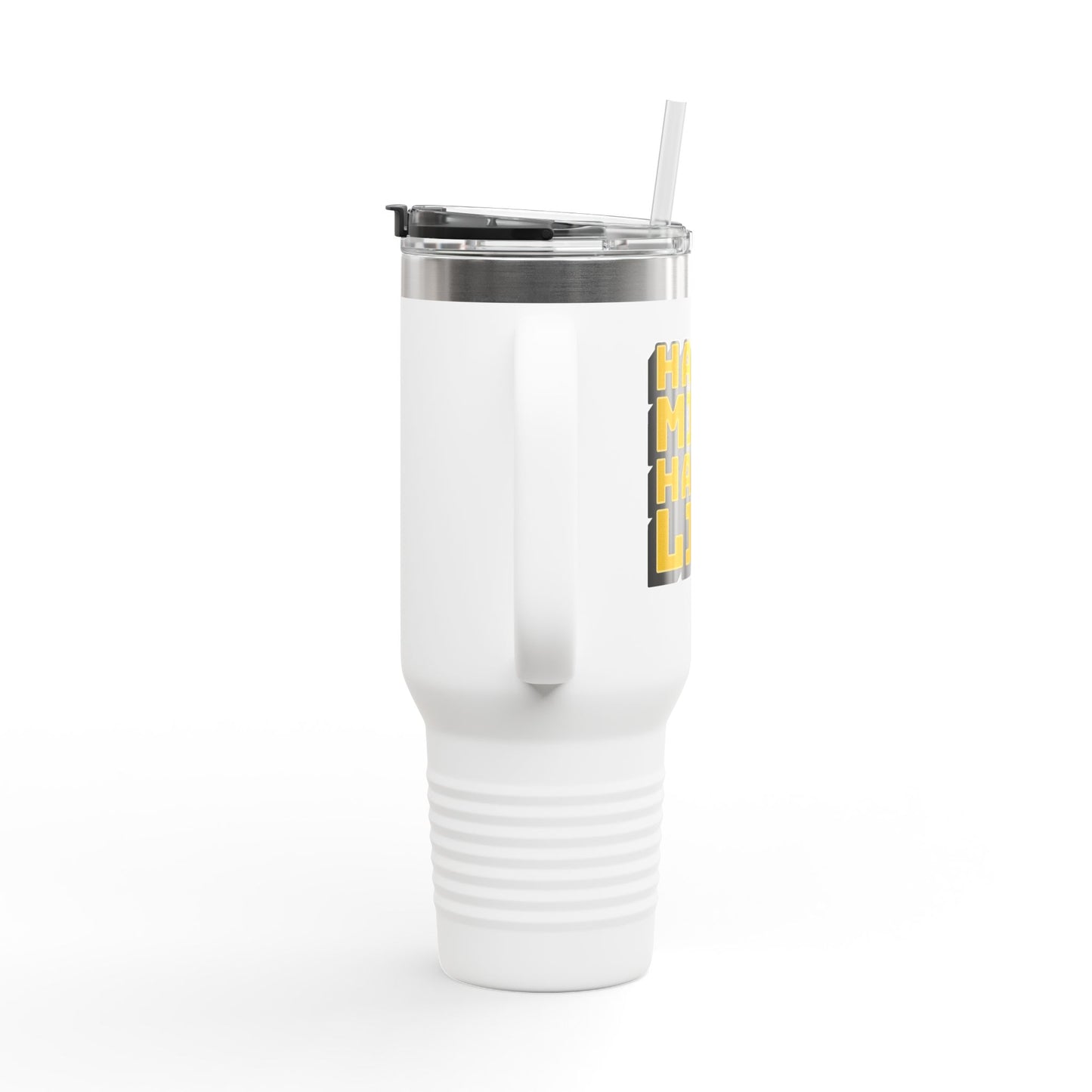 Happy Mind Happy Life Insulated Travel Mug, 40oz