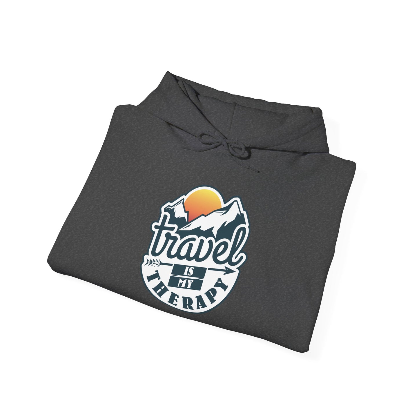 Travel Is My Therapy Unisex Heavy Blend™ Hooded Sweatshirt