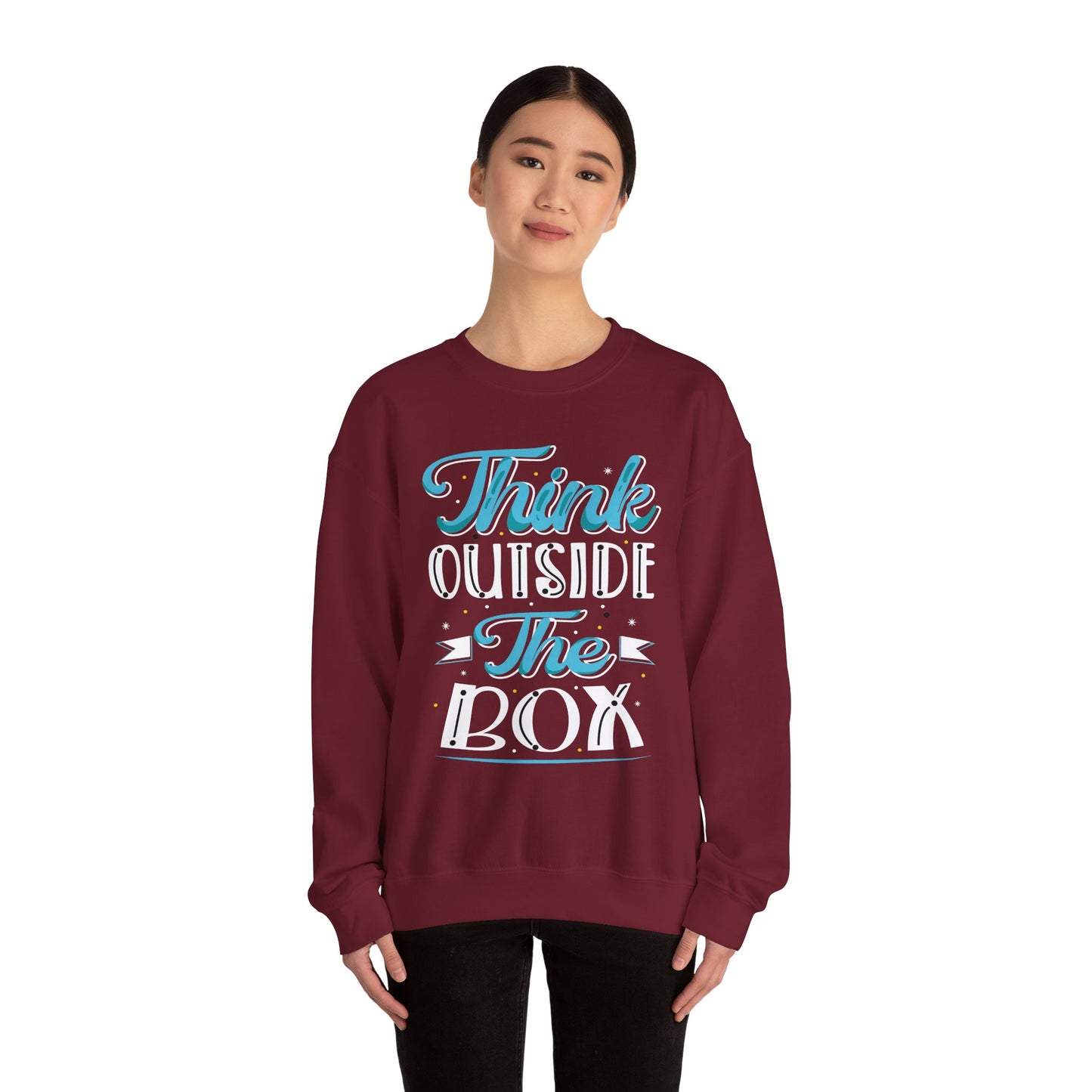 Think Outside The Box Unisex Heavy Blend™ Crewneck Sweatshirt