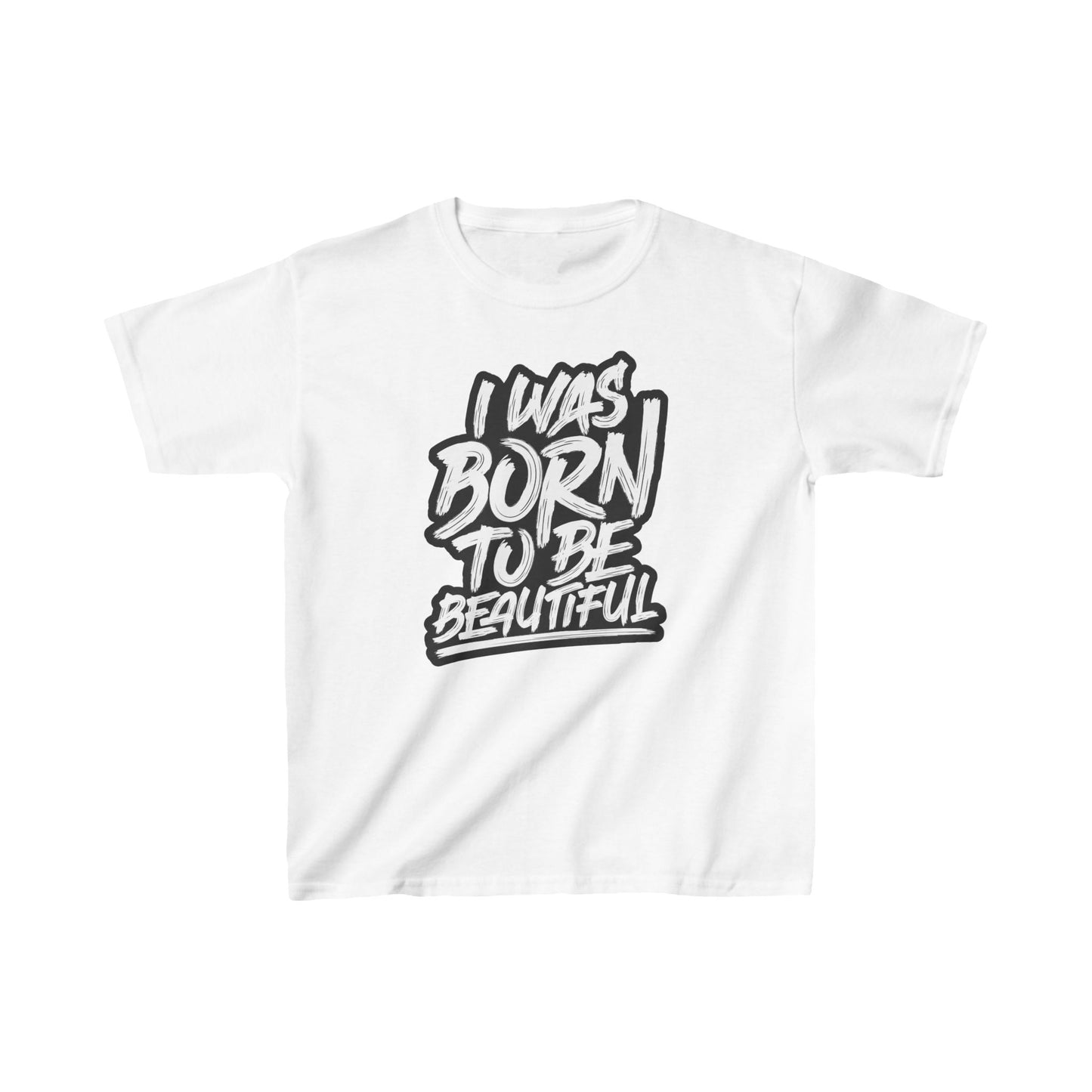 I Was Born To Be Beautiful Kids Heavy Cotton™ Tee