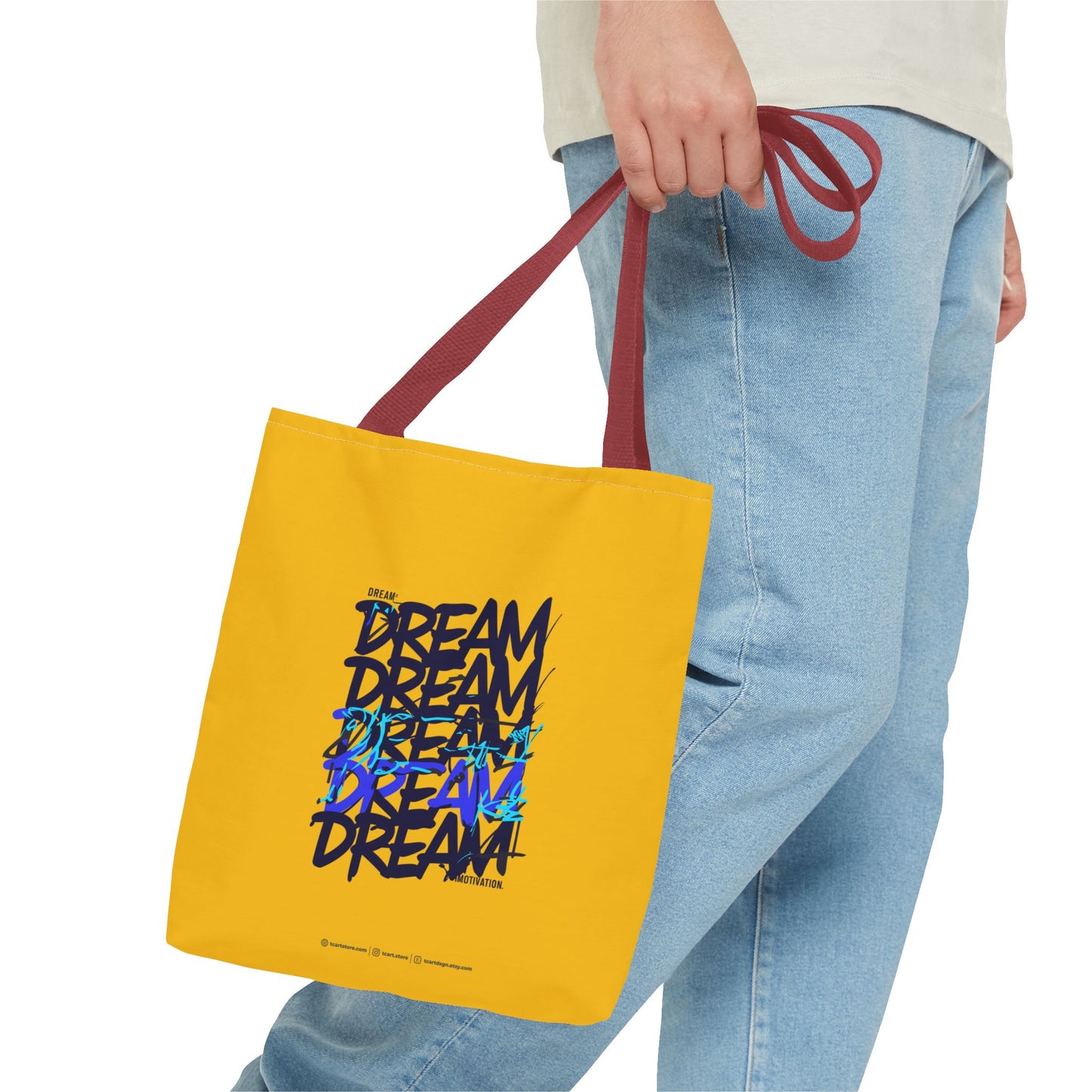 Dream Motivation Tote Bag (AOP)