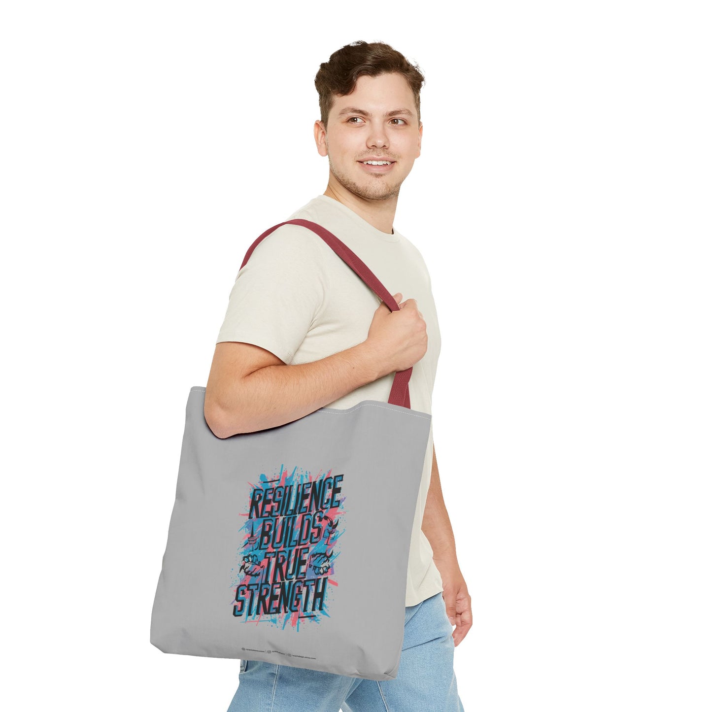 Resilience Builds True Strength Tote Bag (AOP)
