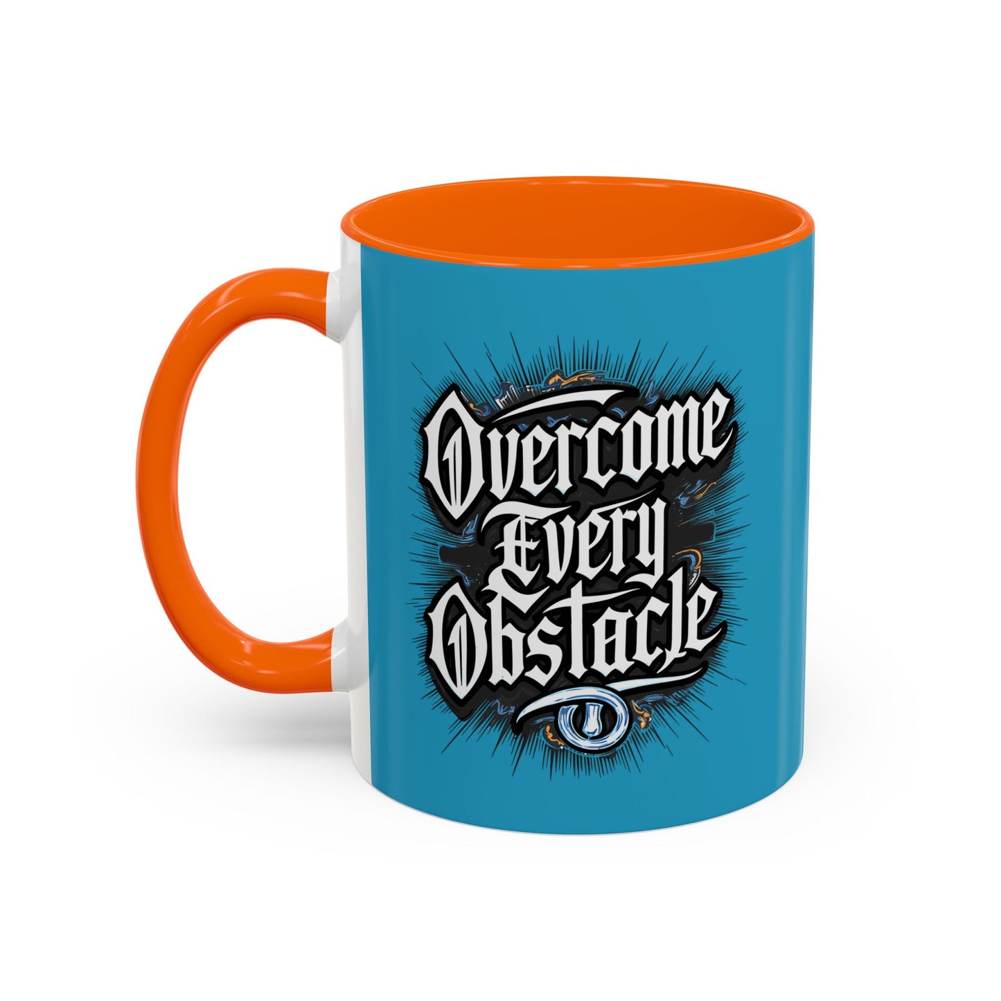 Overcome Every Obstacle Accent Coffee Mug (11, 15oz)