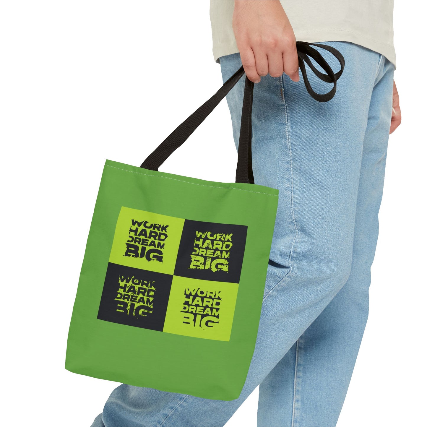 Work Hard Dream Big Tote Bag (AOP)