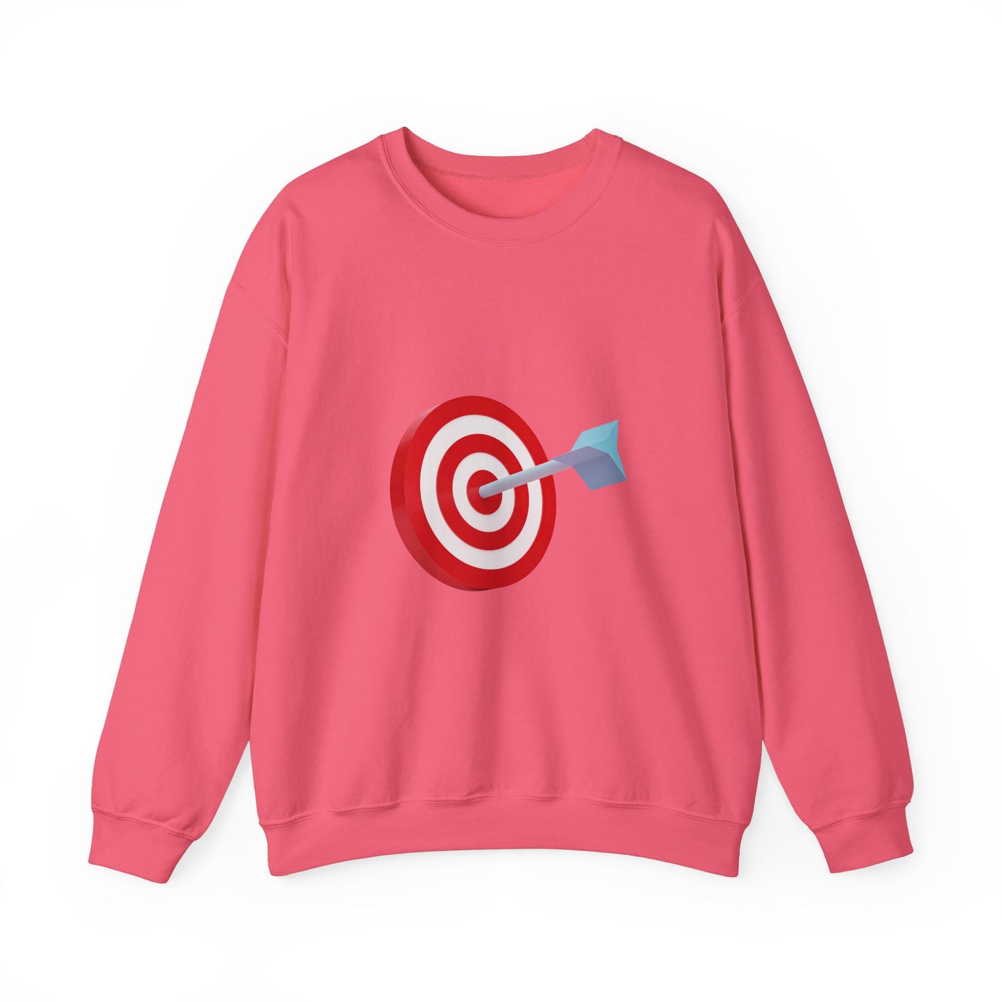 3d Render Arroe Hit The Center Of Target Or Goal Of Success Unisex Heavy Blend™ Crewneck Sweatshirt