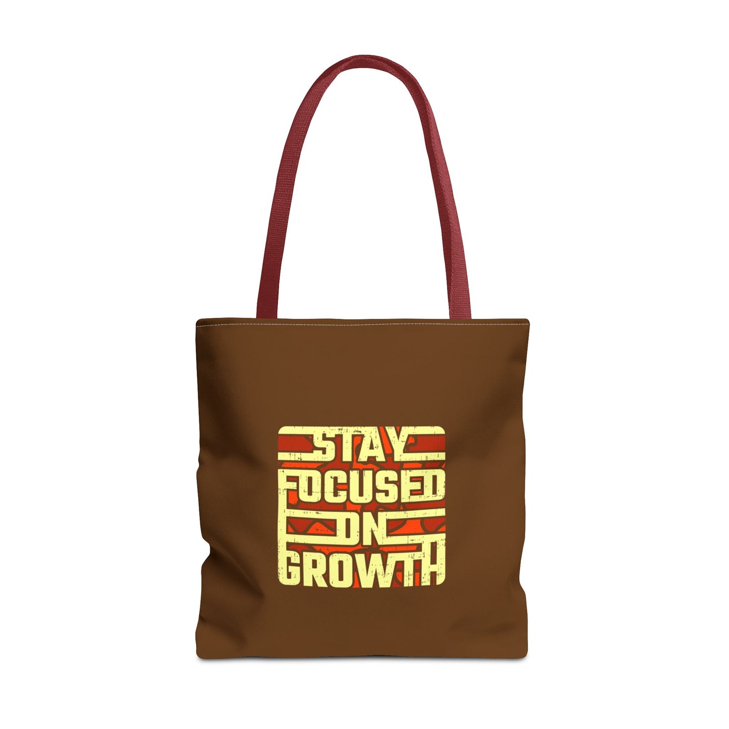 Stay Focused On Growth Tote Bag (AOP)