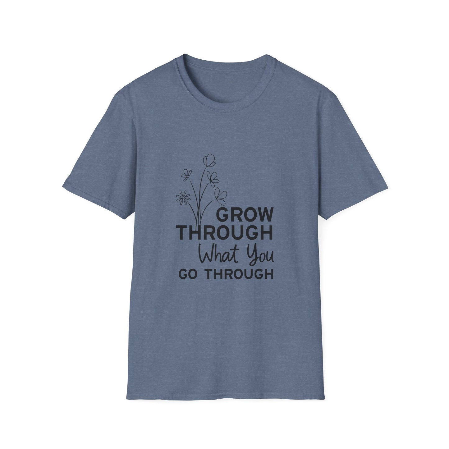 Grow Through  Unisex Softstyle T-Shirt