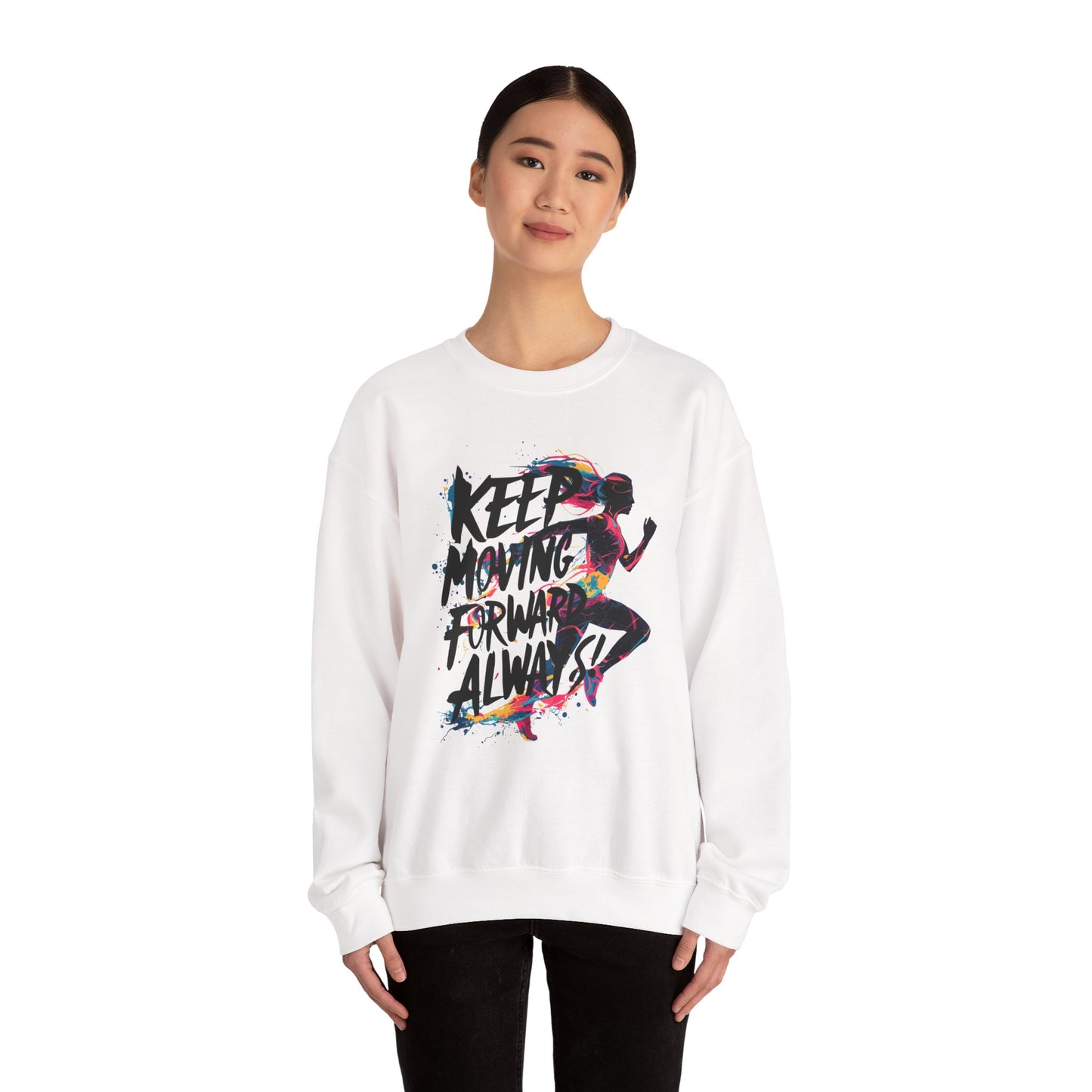 Keep Moving Forward Always Unisex Heavy Blend™ Crewneck Sweatshirt