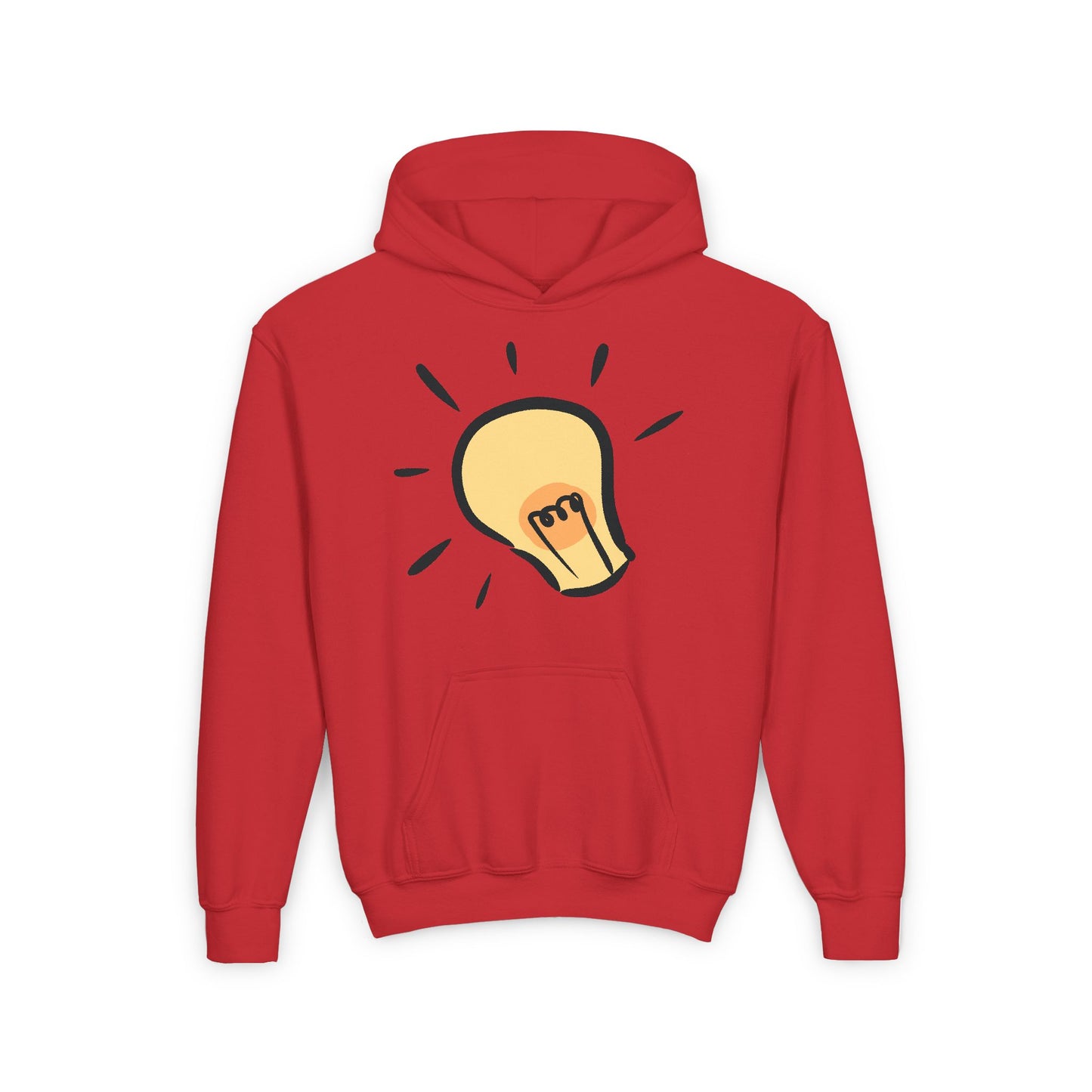 Inspire Idea Bulb Youth Heavy Blend Hooded Sweatshirt