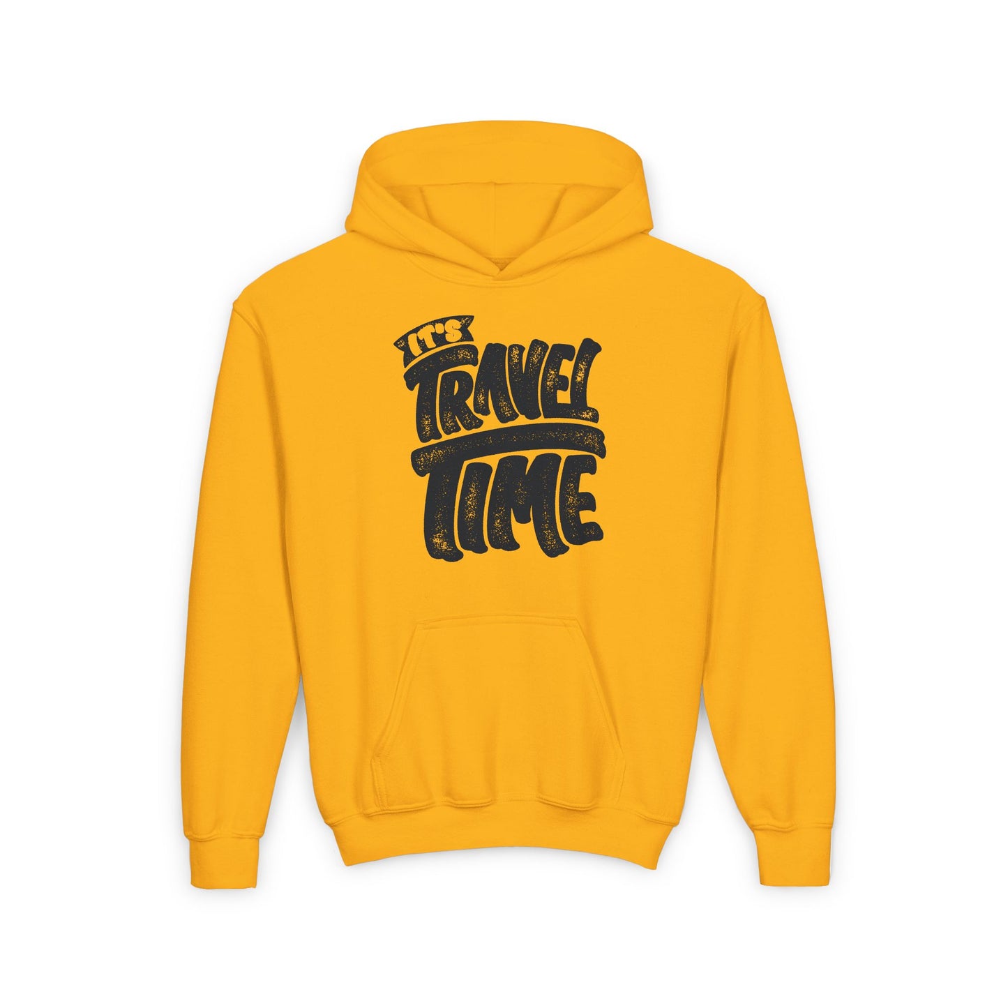 It's Travel Time Youth Heavy Blend Hooded Sweatshirt
