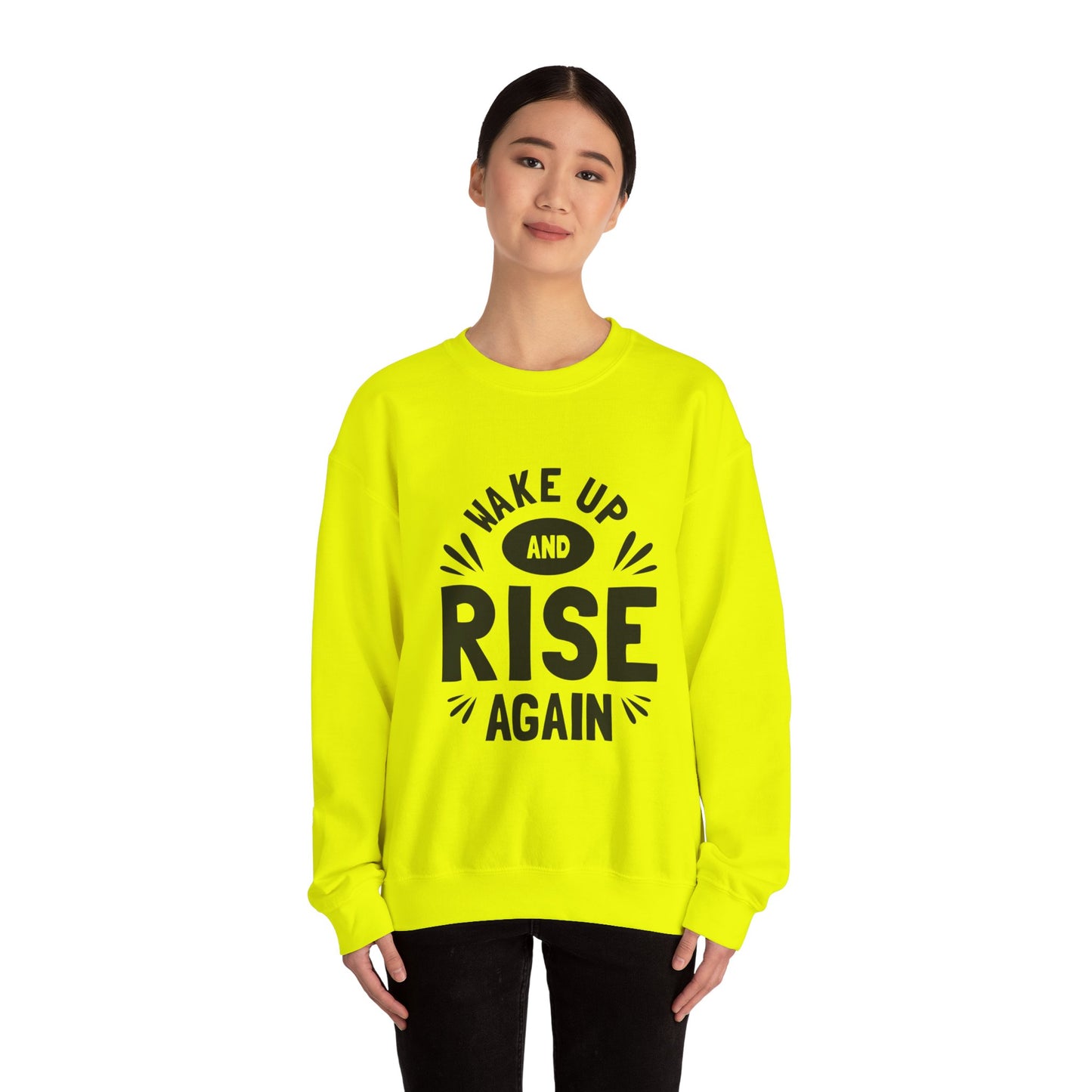 Wake Up And Rise Again Unisex Heavy Blend™ Crewneck Sweatshirt