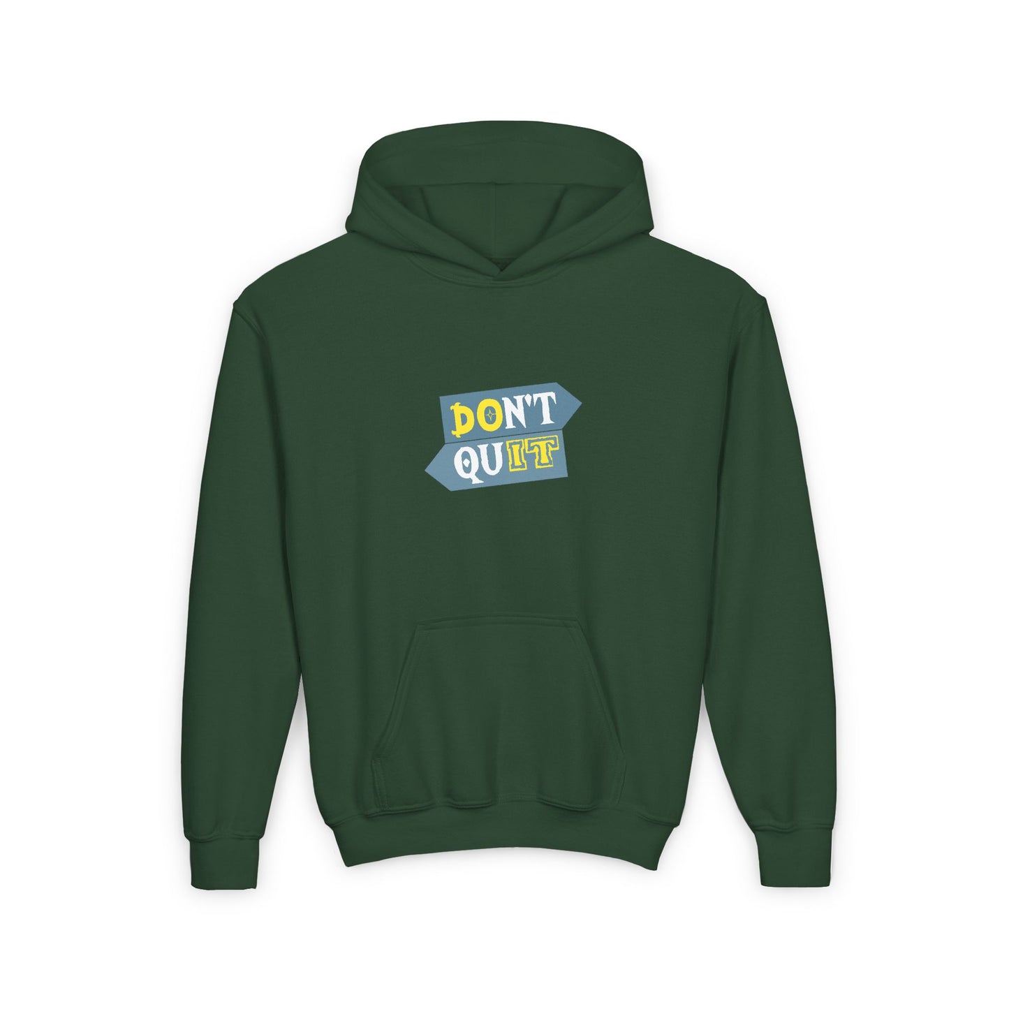 Don't Quit Youth Heavy Blend Hooded Sweatshirt