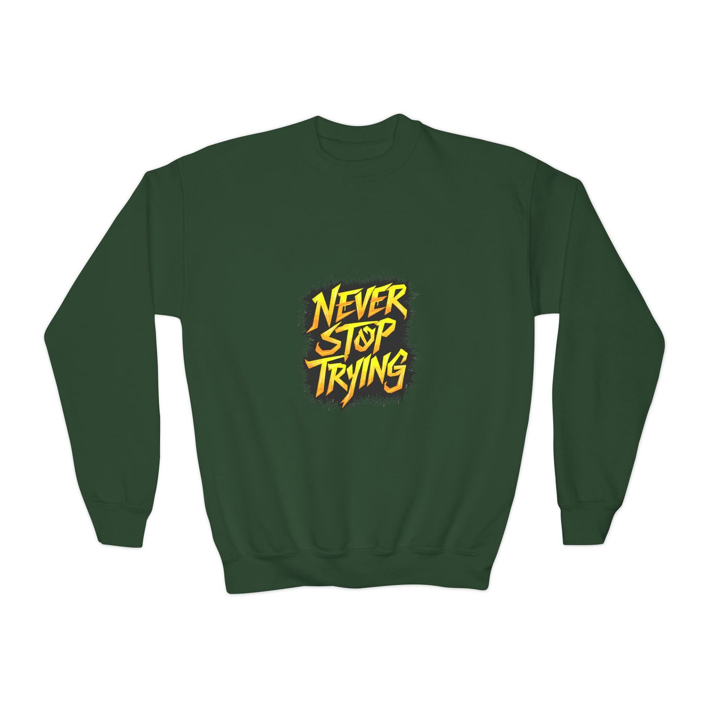 Never Stop Trying Youth Crewneck Sweatshirt
