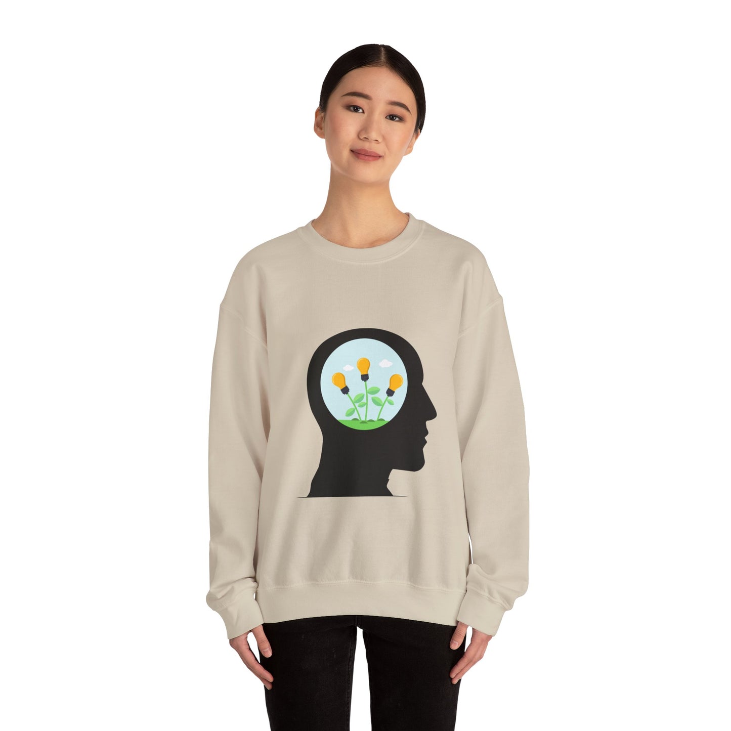 Mindset And Positive Thoughts Unisex Heavy Blend™ Crewneck Sweatshirt